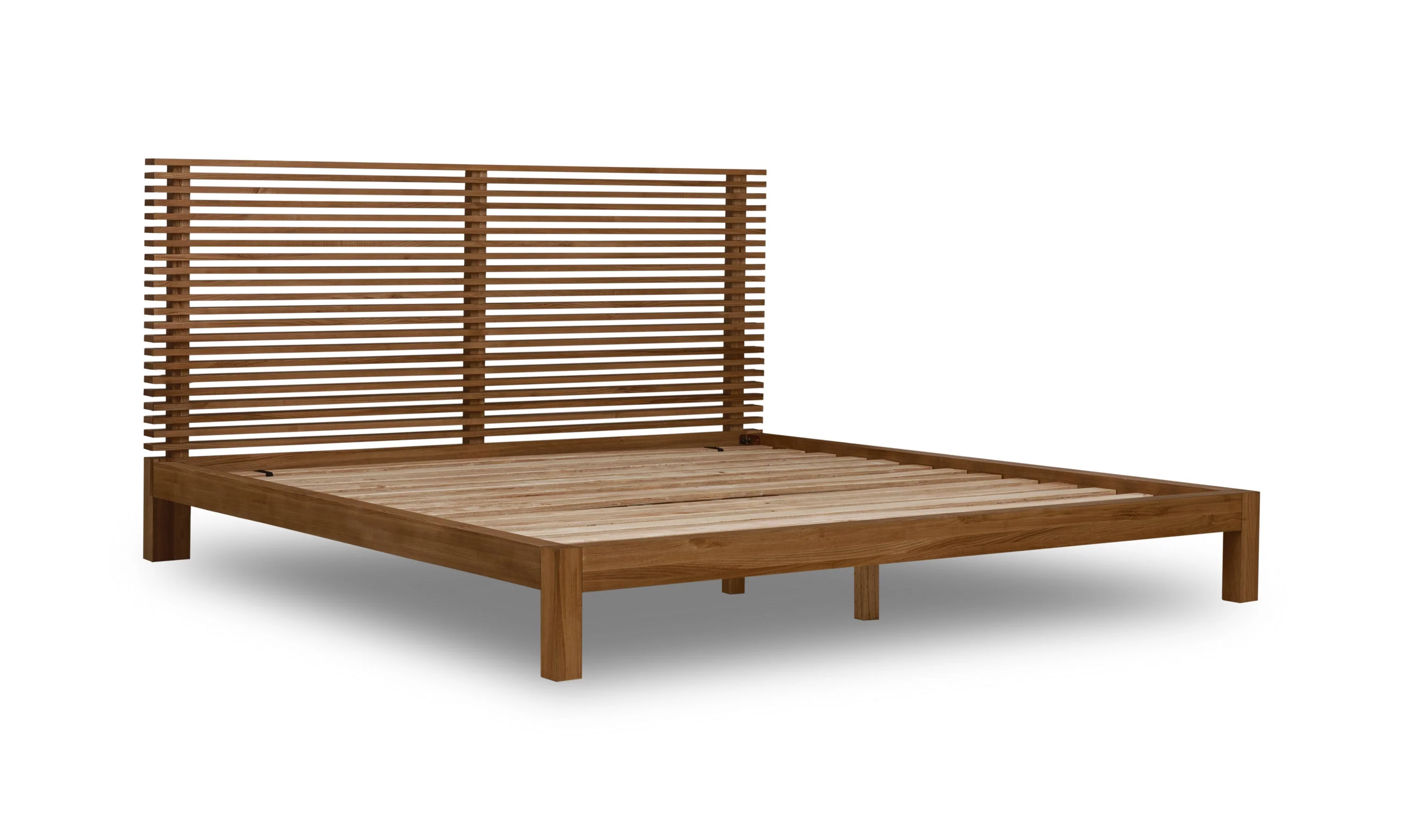 Tanner Eastern King Solid Ash Platform Bed in Roux - Image 5
