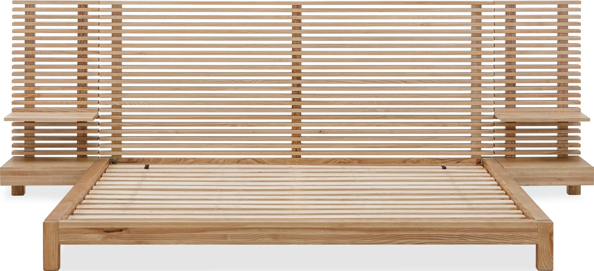Tanner Flaxen Full Solid Ash Wall Bed with Integrated Nightstands - Image 6