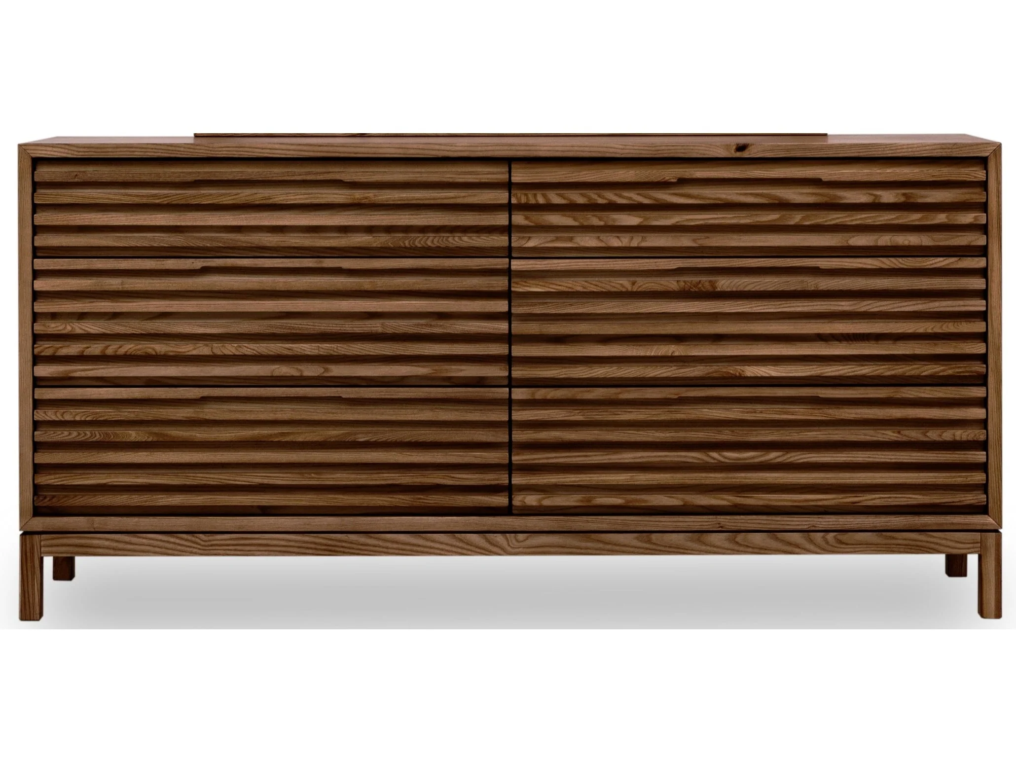 Tanner Six Drawer Ash Wood Dresser in Roux