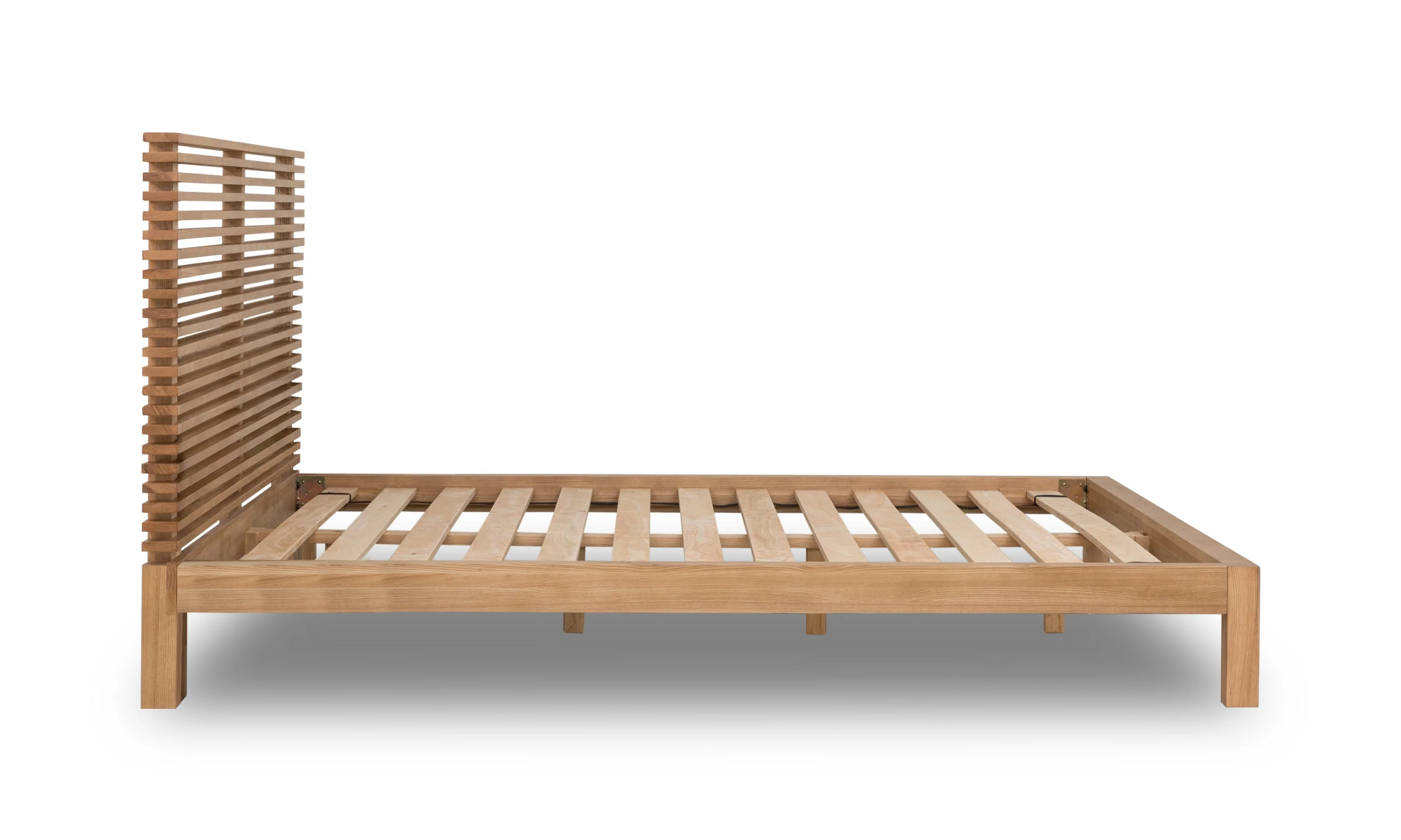 Tanner Solid Ash California King Platform Bed in Flaxen - Image 7