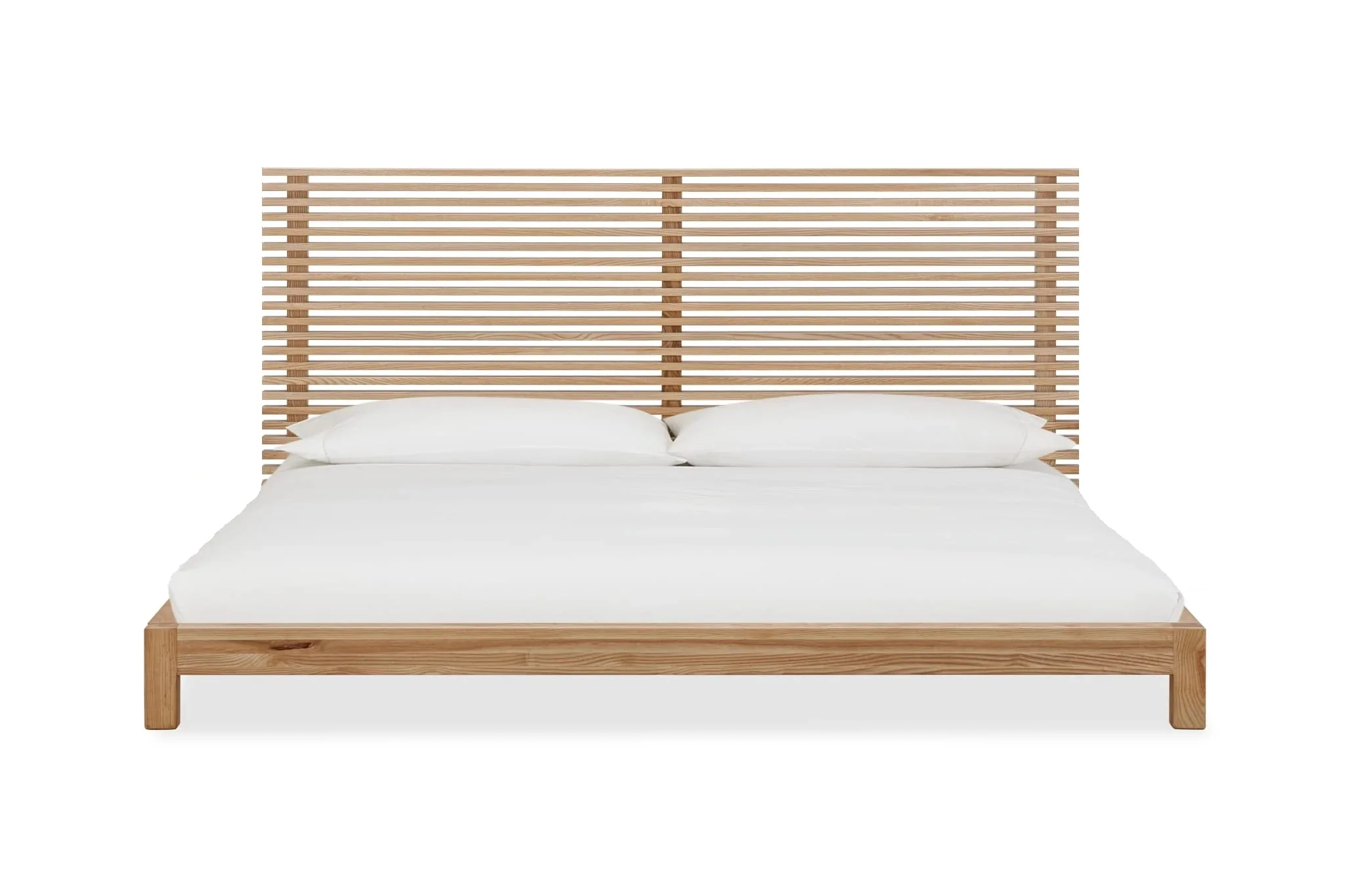 Tanner Solid Ash Eastern King Platform Bed in Flaxen - Image 2