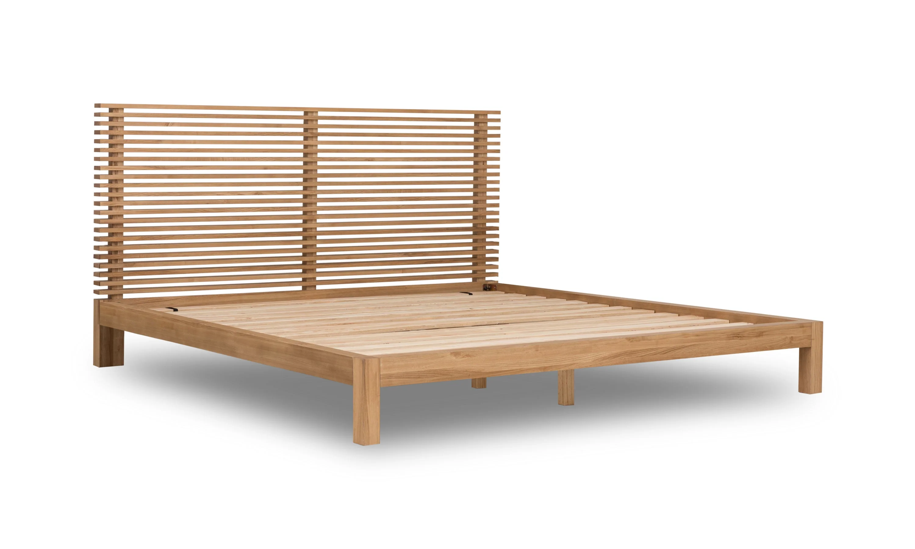 Tanner Solid Ash Full Platform Bed in Flaxen - Image 5