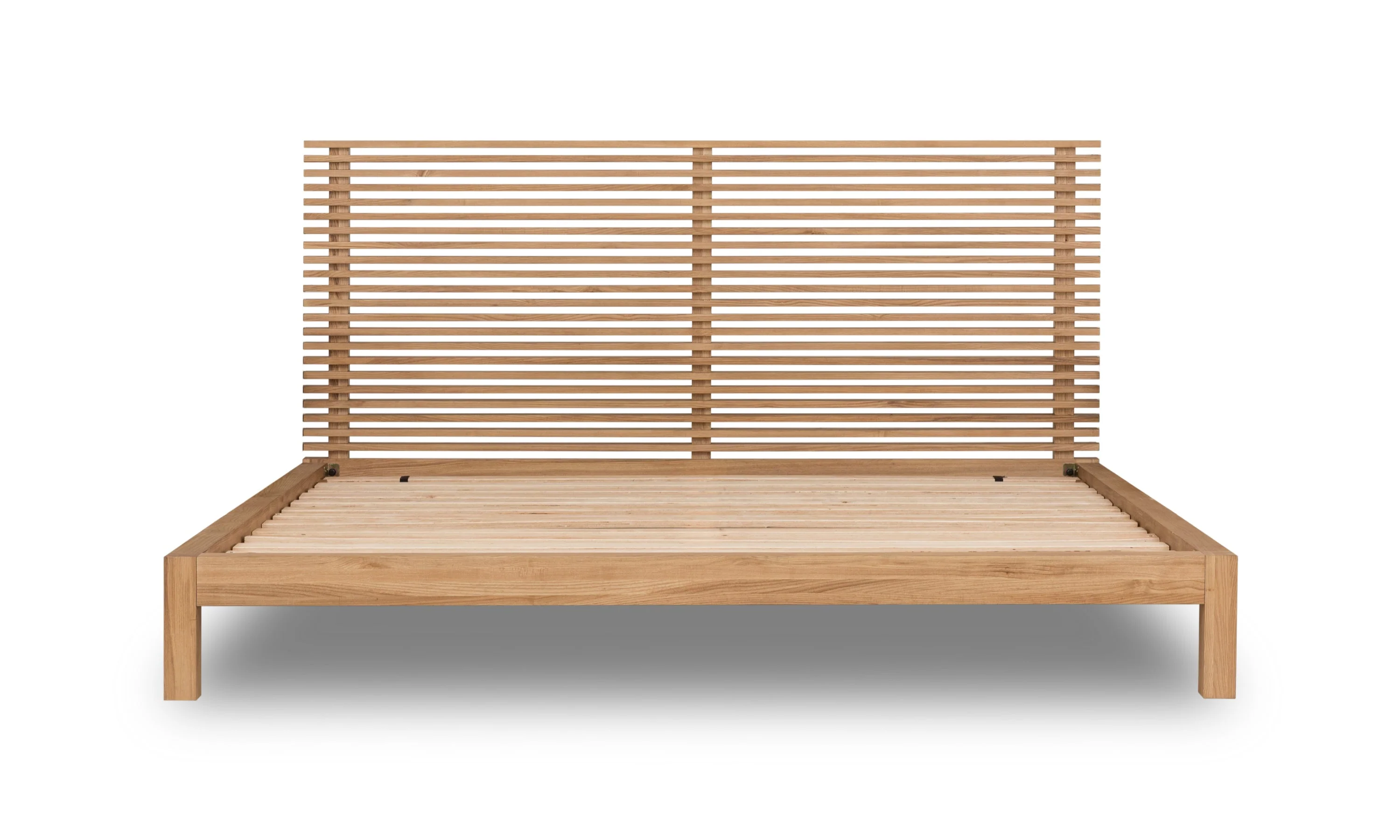 Tanner Solid Ash Queen Platform Bed in Flaxen - Image 6