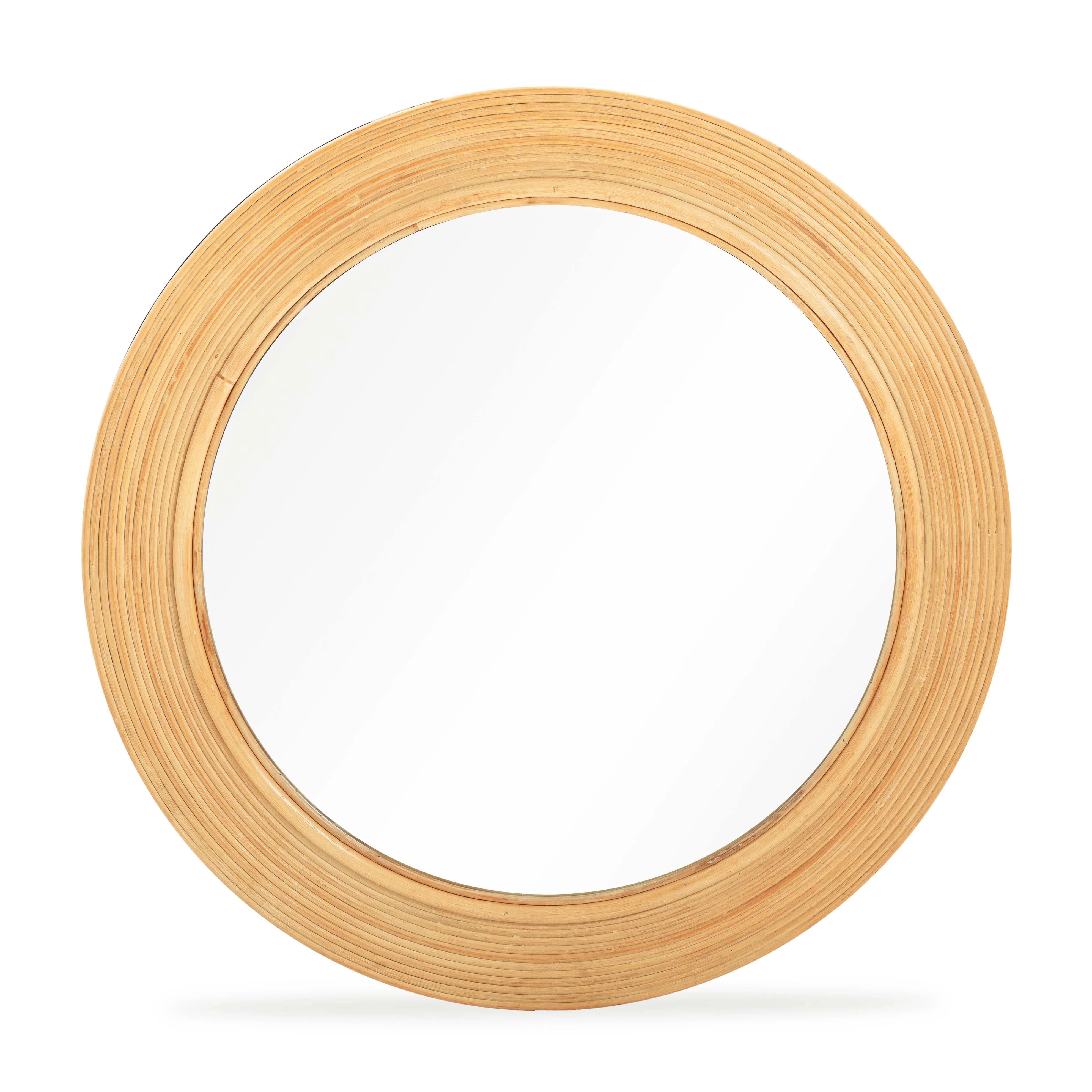 Tanya Rattan Round Wall Mirror