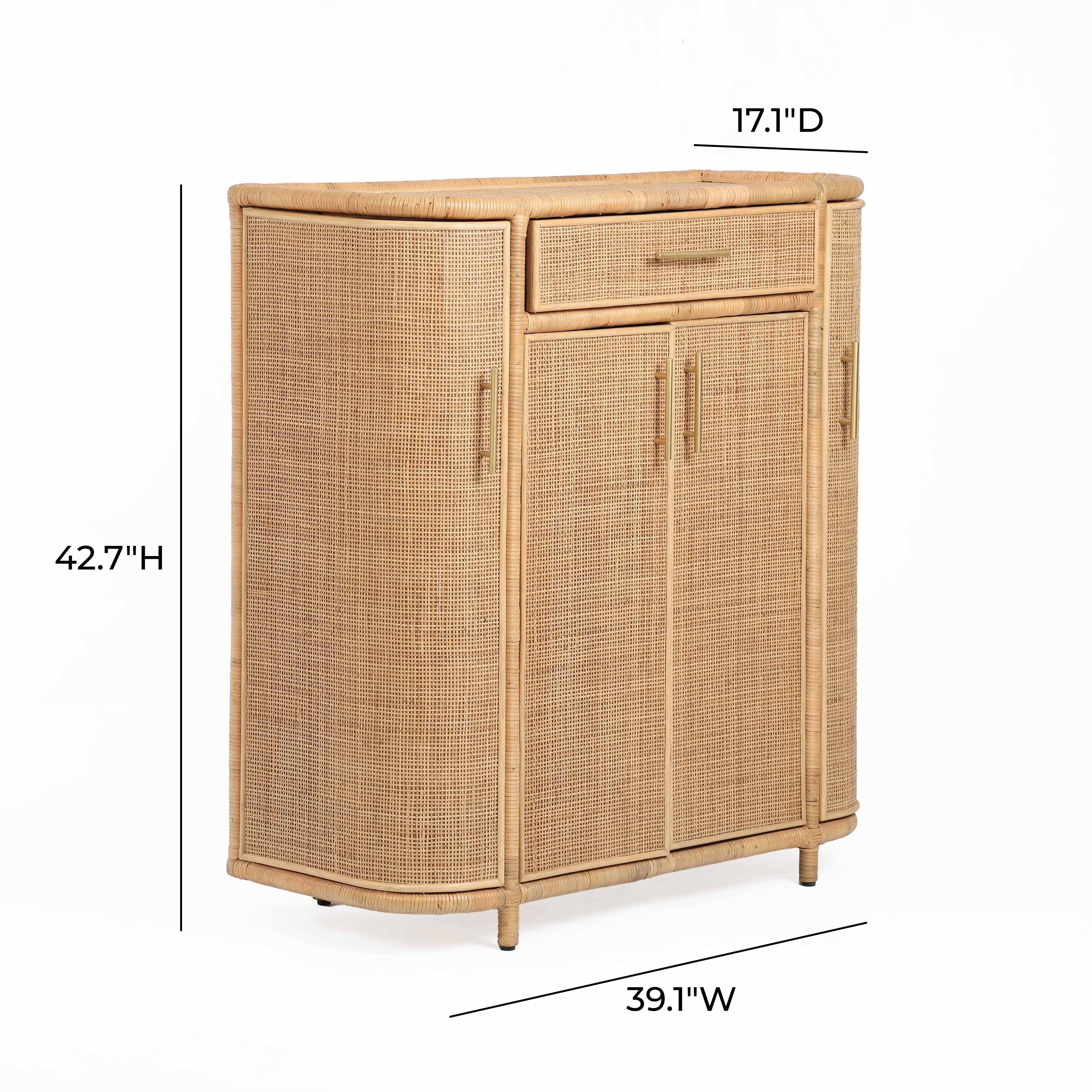 Tarot Natural Rattan Bar Cabinet - Image 10