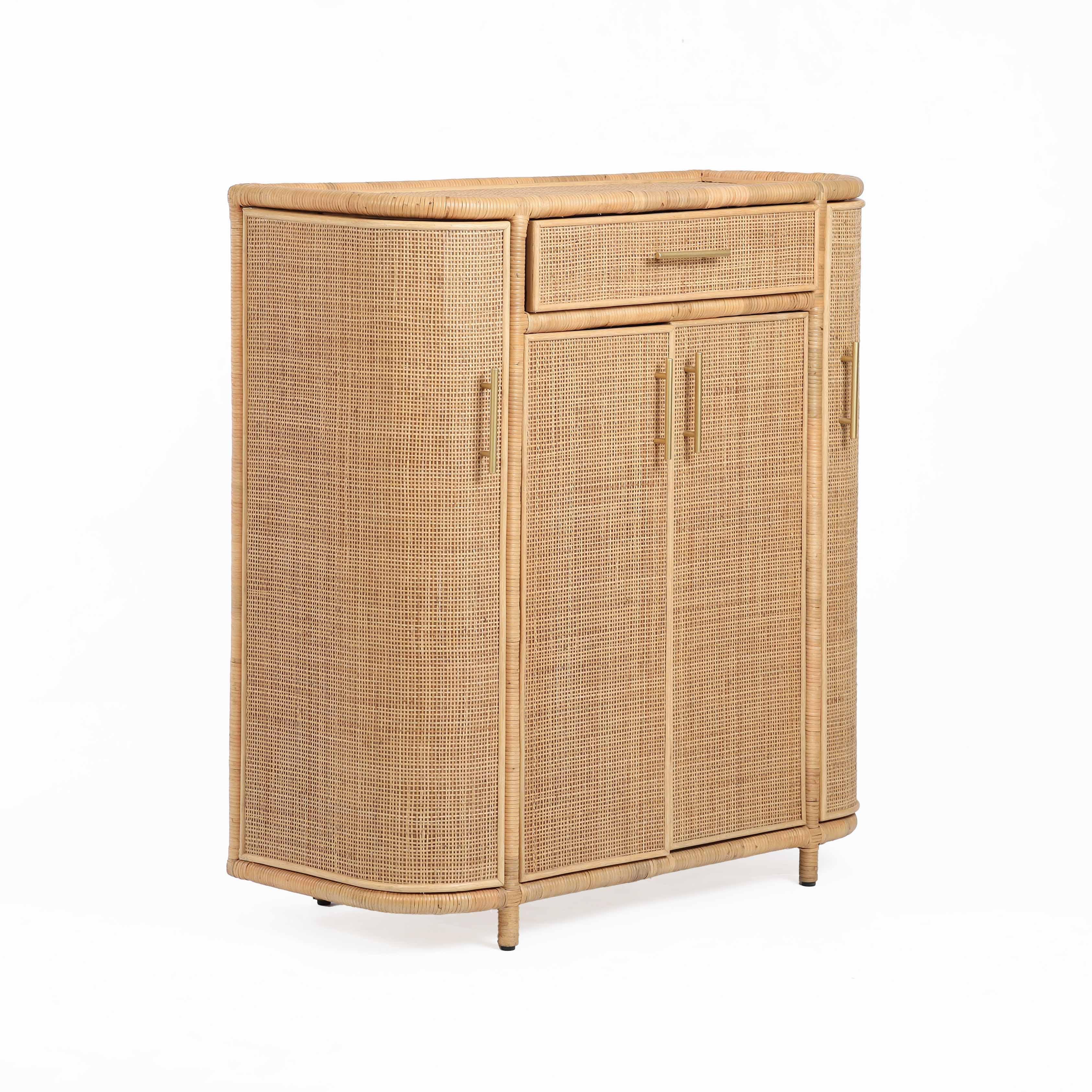 Tarot Natural Rattan Bar Cabinet - Image 2