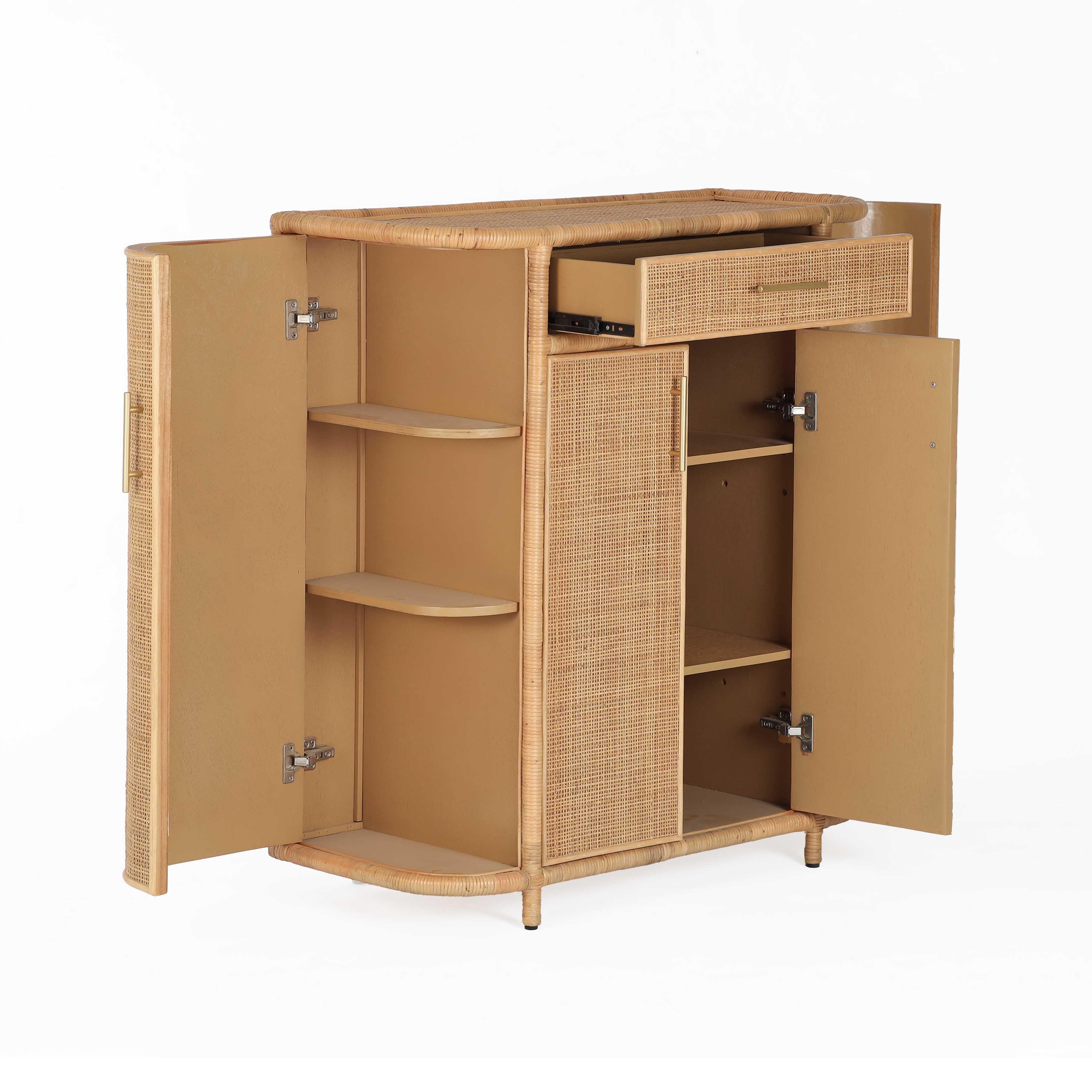 Tarot Natural Rattan Bar Cabinet - Image 3