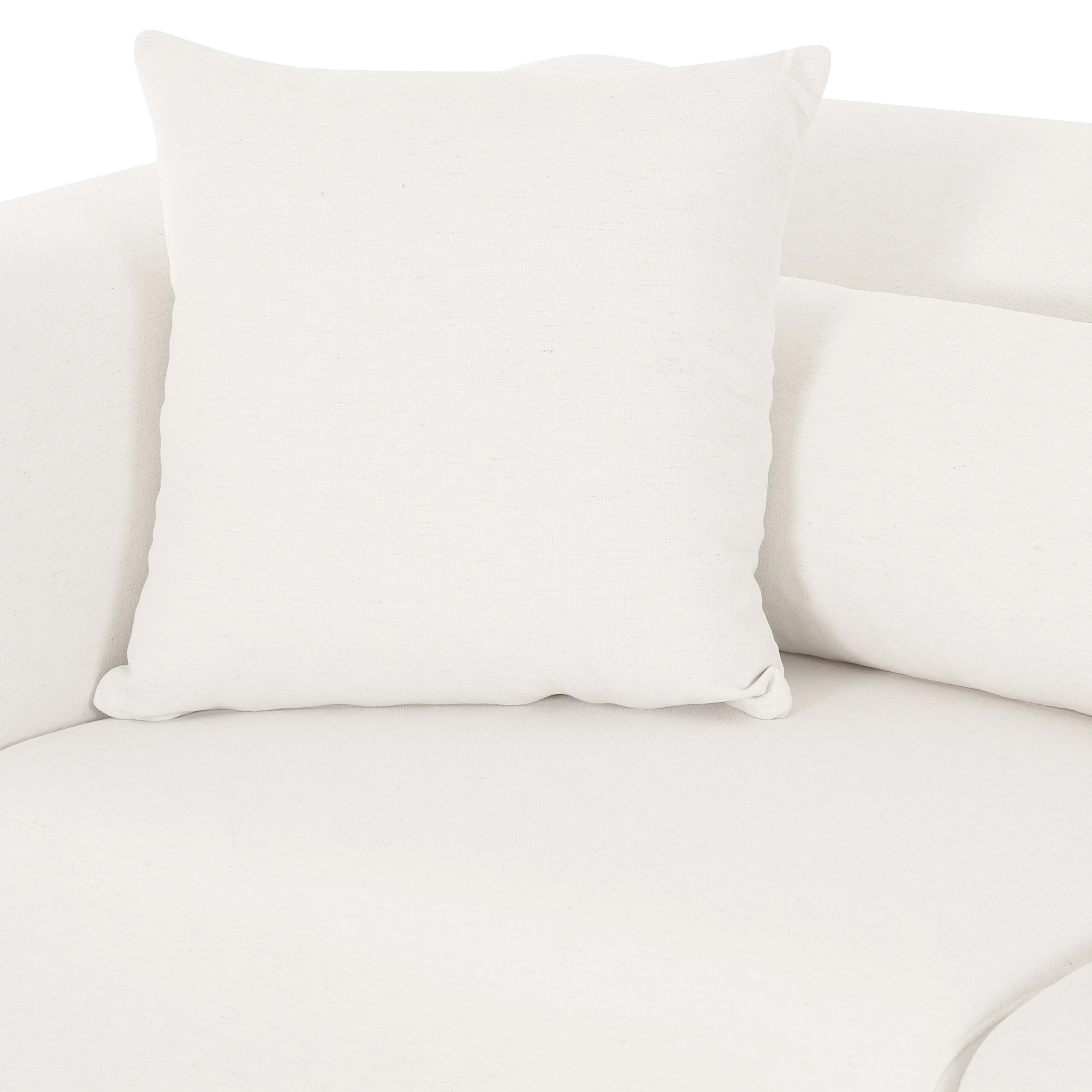 Tarra 86" Cream Performance Chenille Modular Loveseat - Image 4
