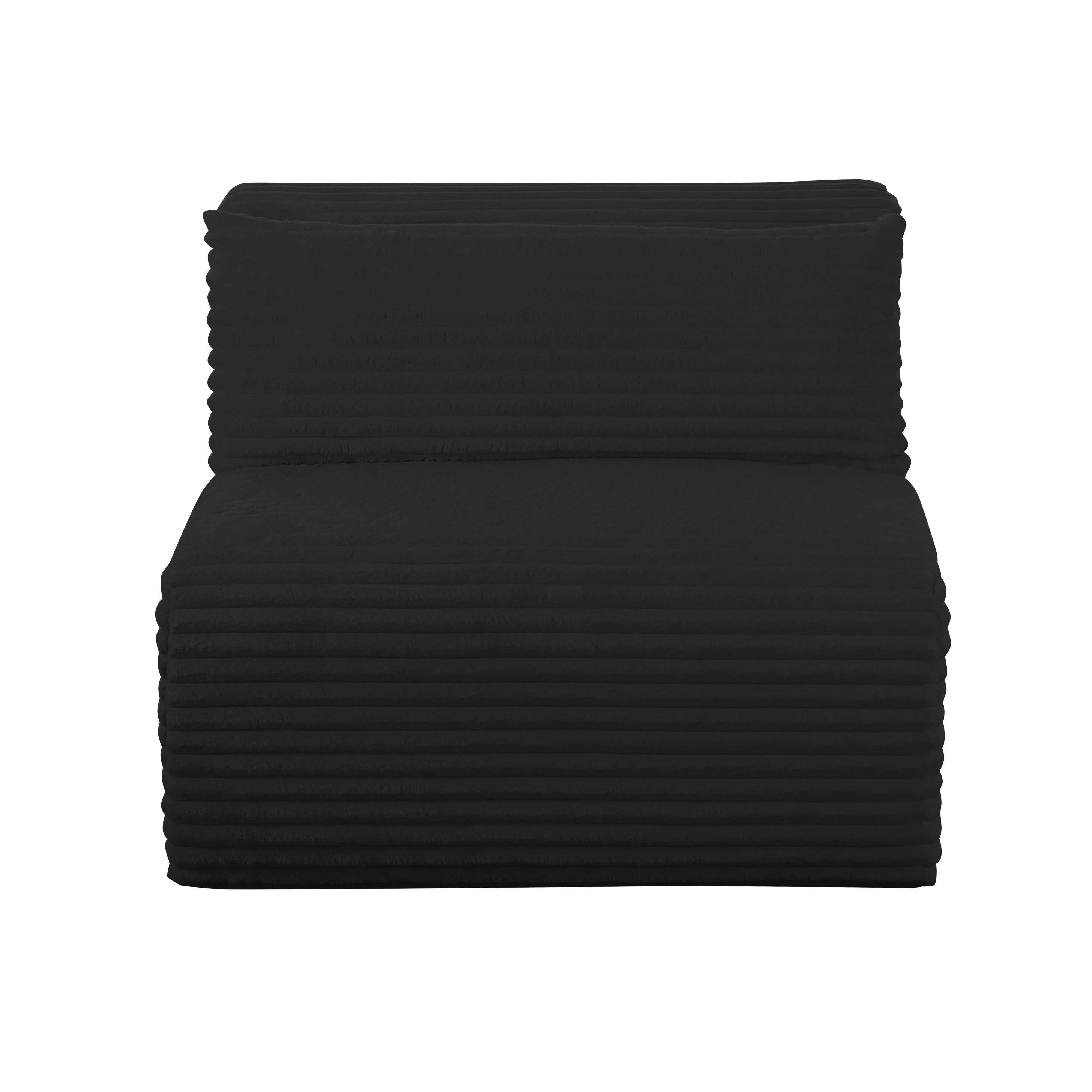 Tarra Fluffy Oversized Corduroy Modular Armless Chair - Image 9