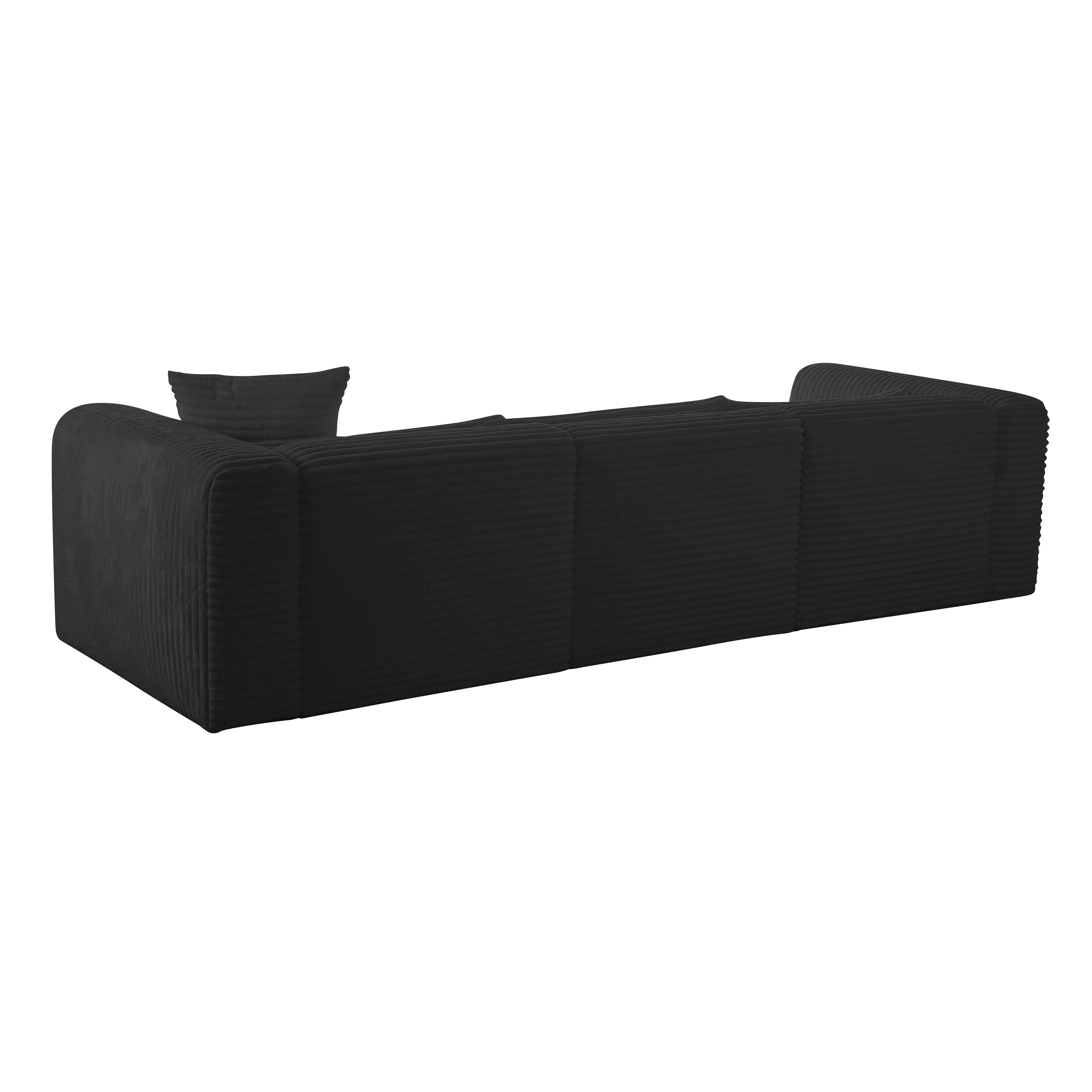 Tarra Fluffy Oversized Corduroy Modular Sectional - Image 26