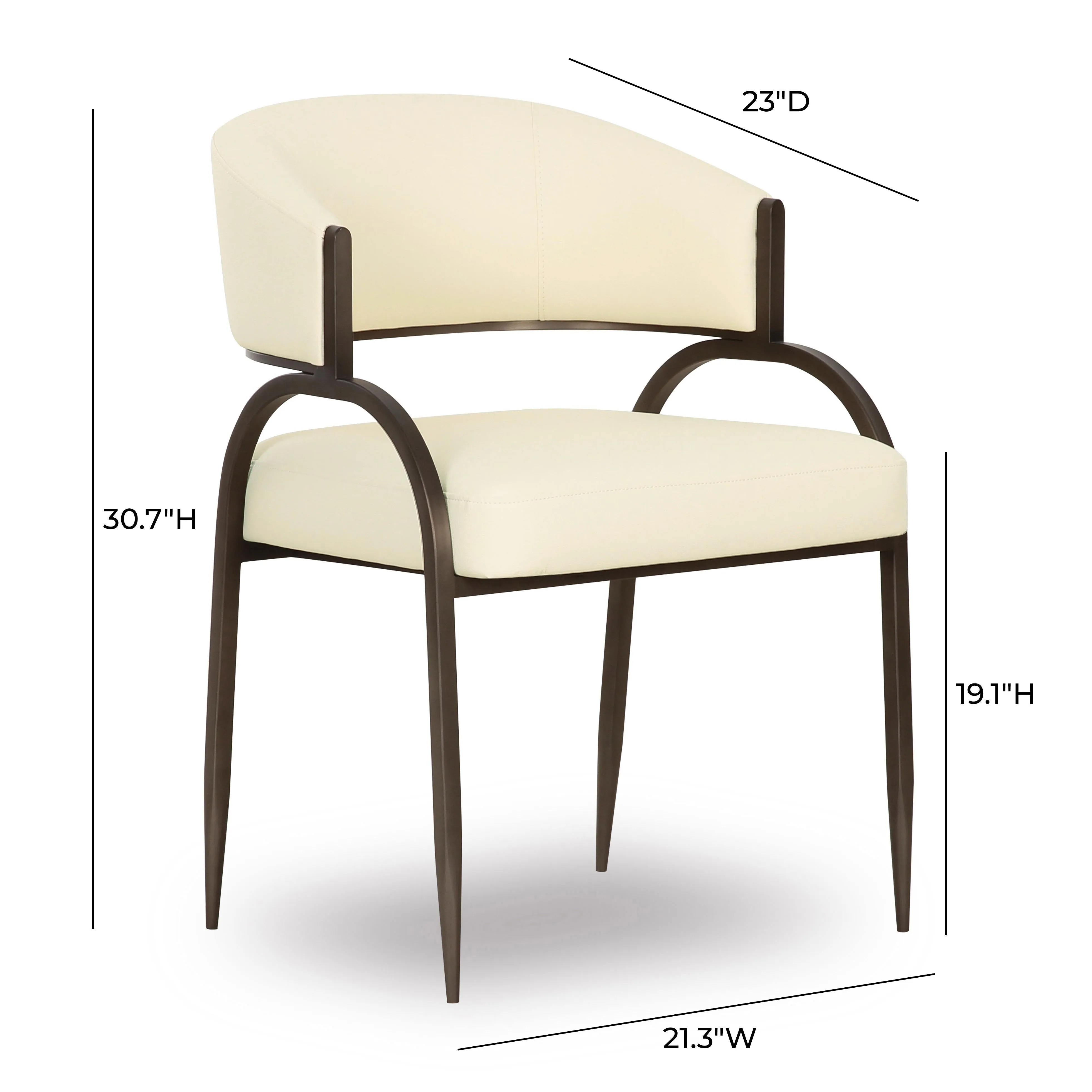 Tatum Performance Vegan Leather Dining Chair - Image 6