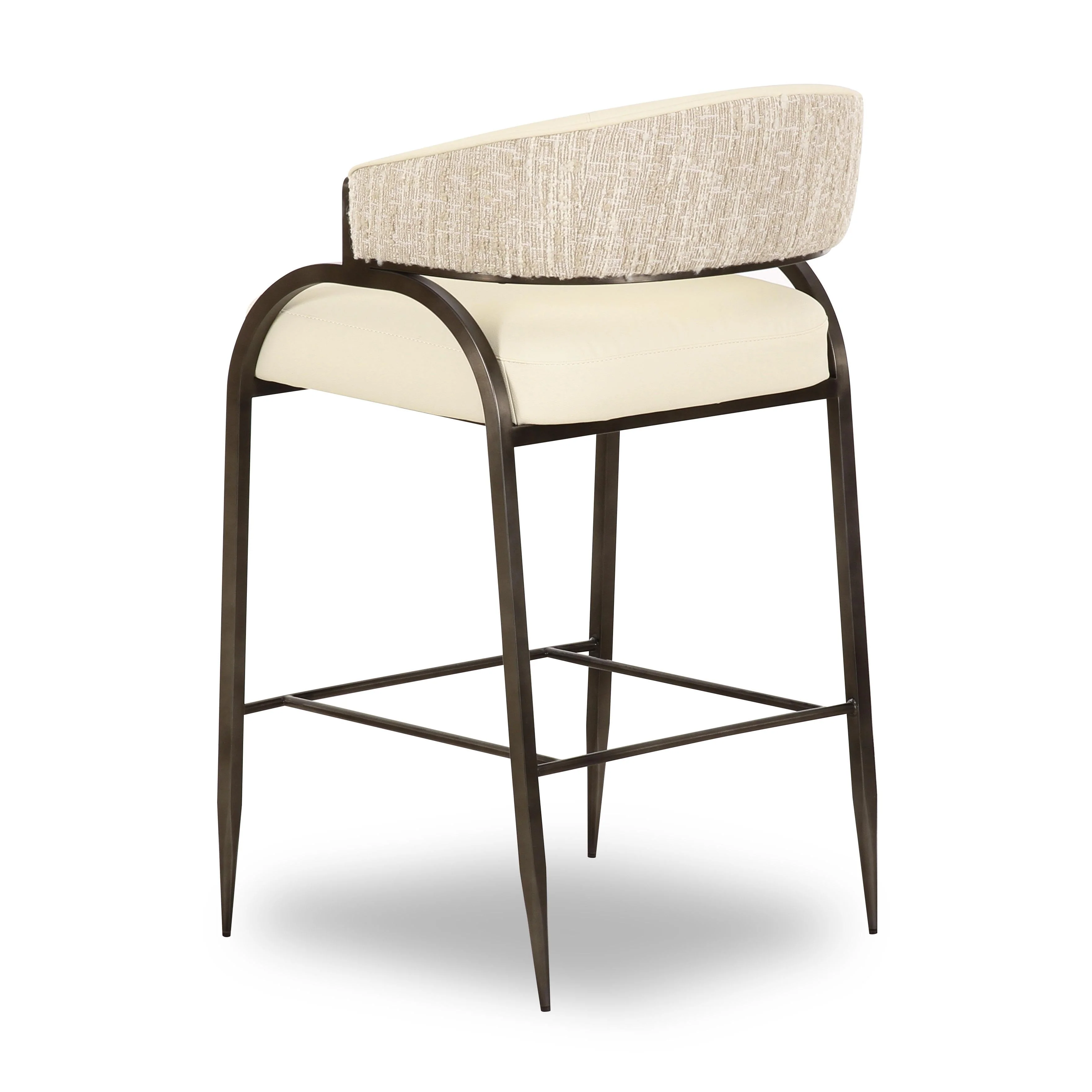 Tatum Vegan Leather 2-Tone Counter Stool - Image 4