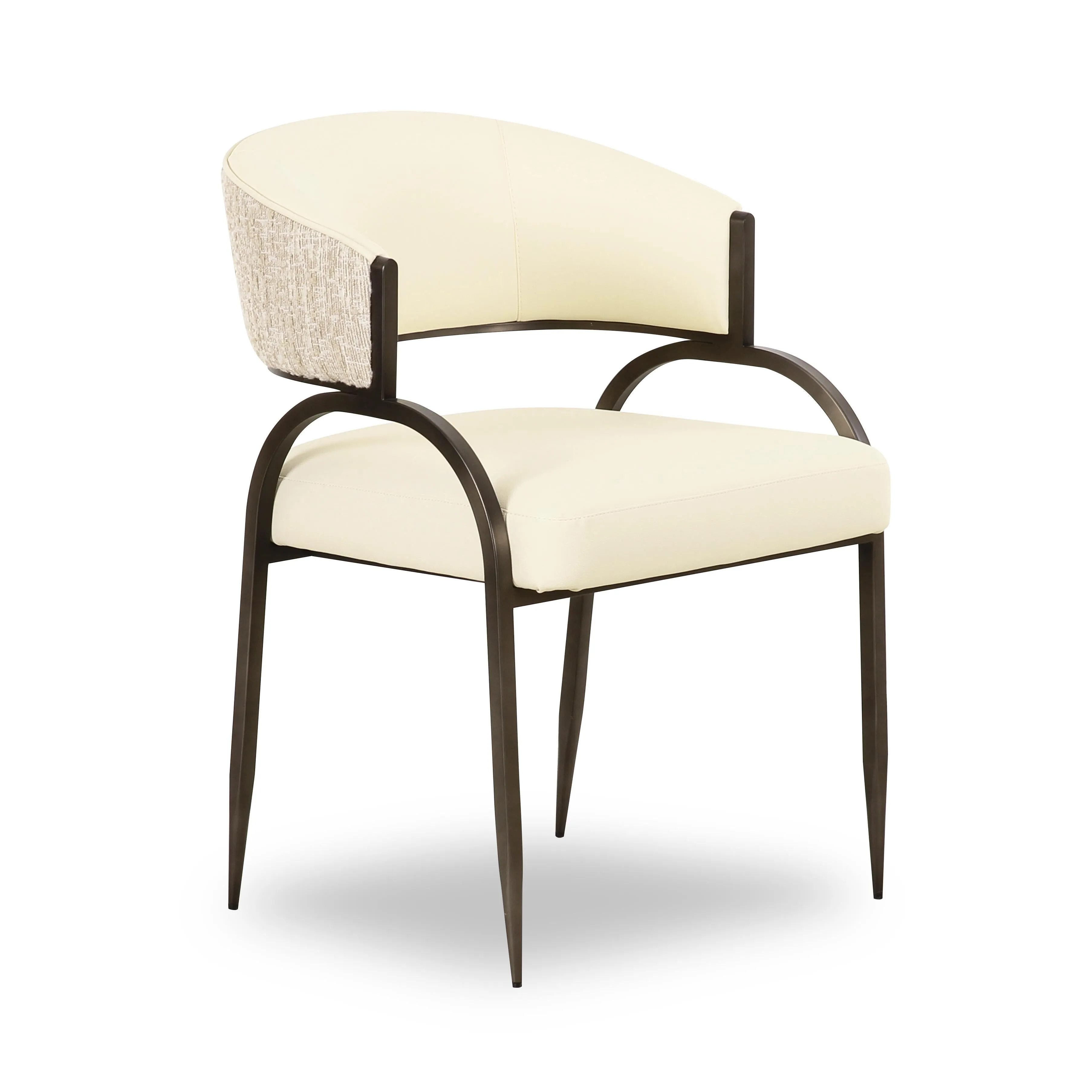 Tatum Vegan Leather 2-Tone Dining Chair