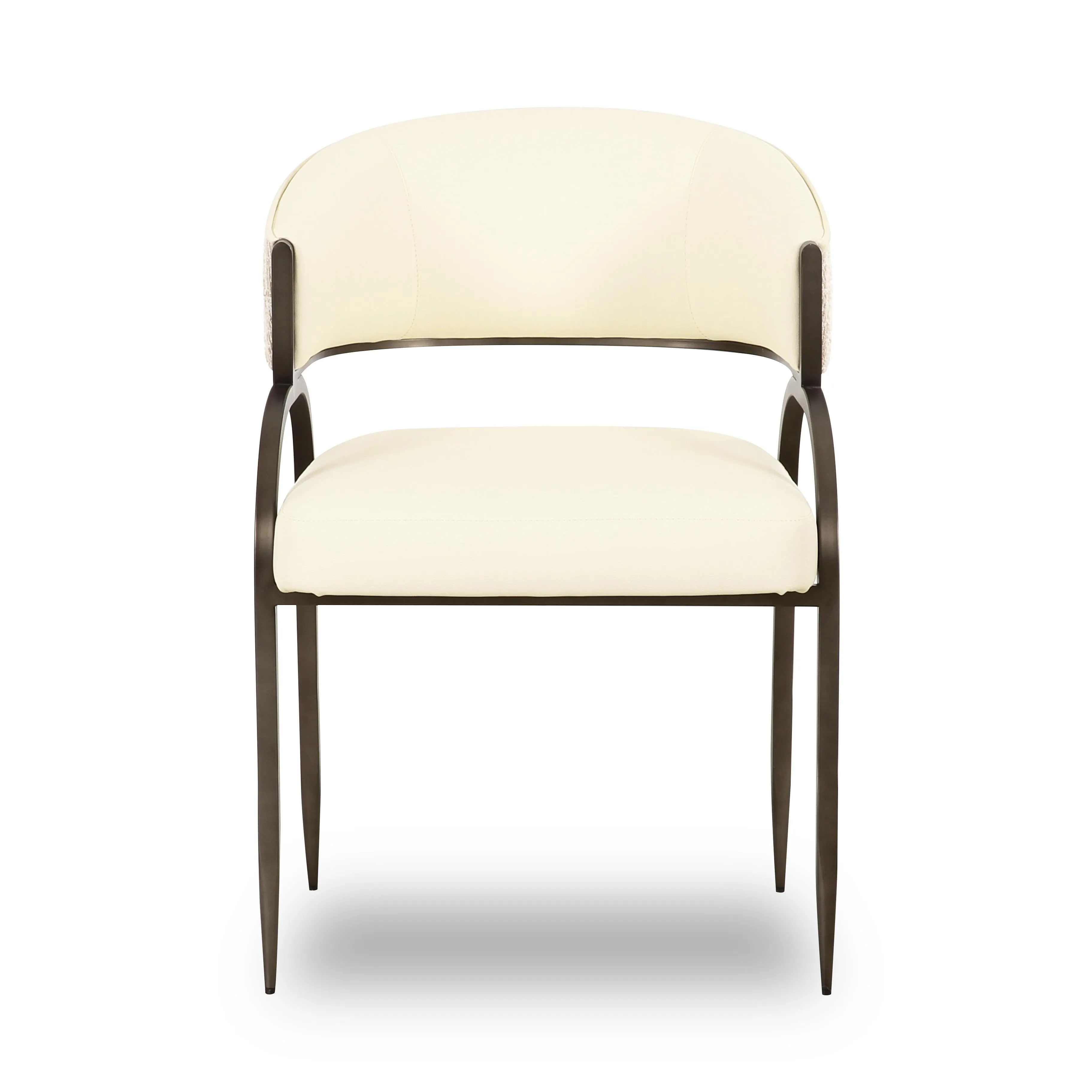 Tatum Vegan Leather 2-Tone Dining Chair - Image 3