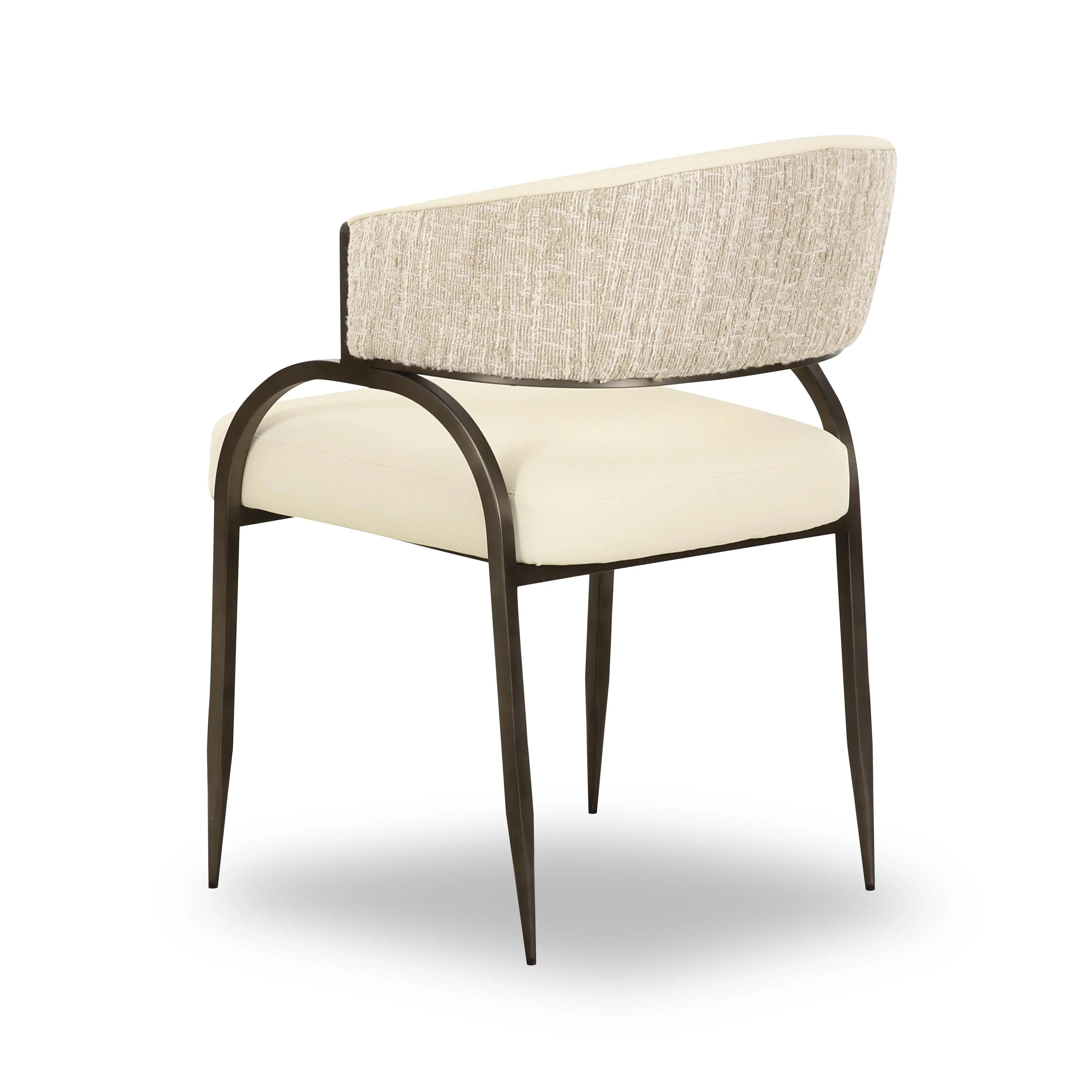 Tatum Vegan Leather 2-Tone Dining Chair - Image 4