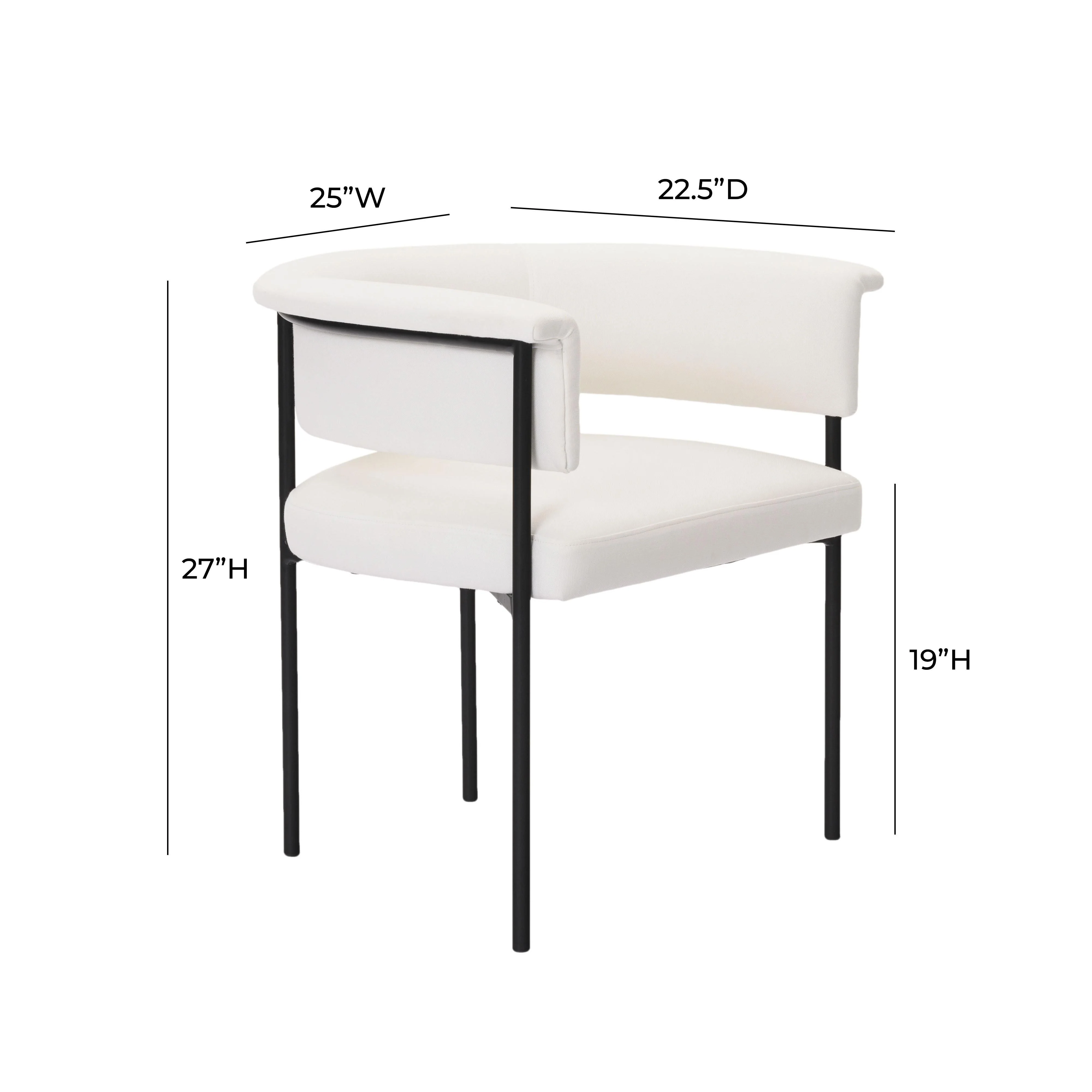 Taylor Performance Linen Dining Chair - Image 7