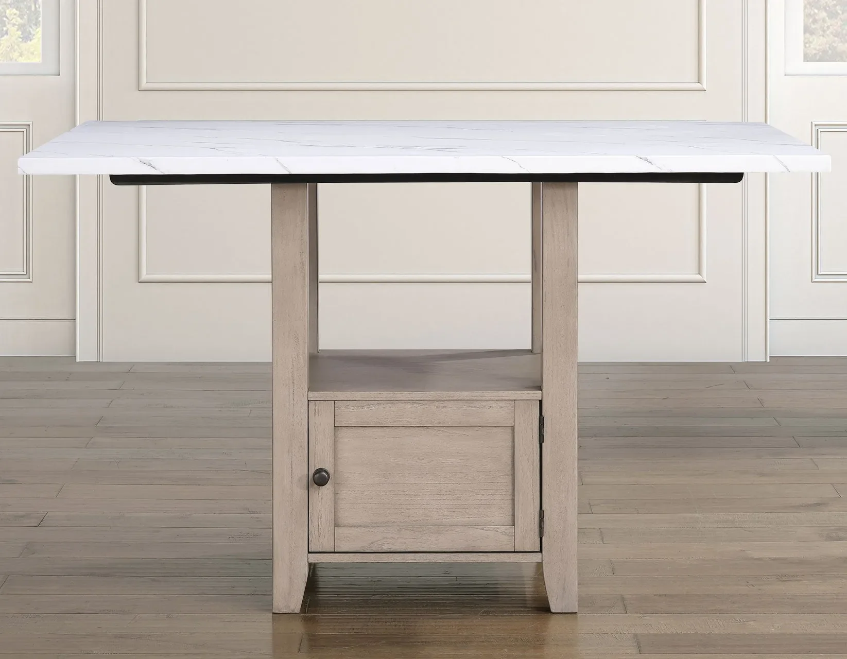 Taylor Tan Faux-Marble Counter Height Dining Set - Image 6