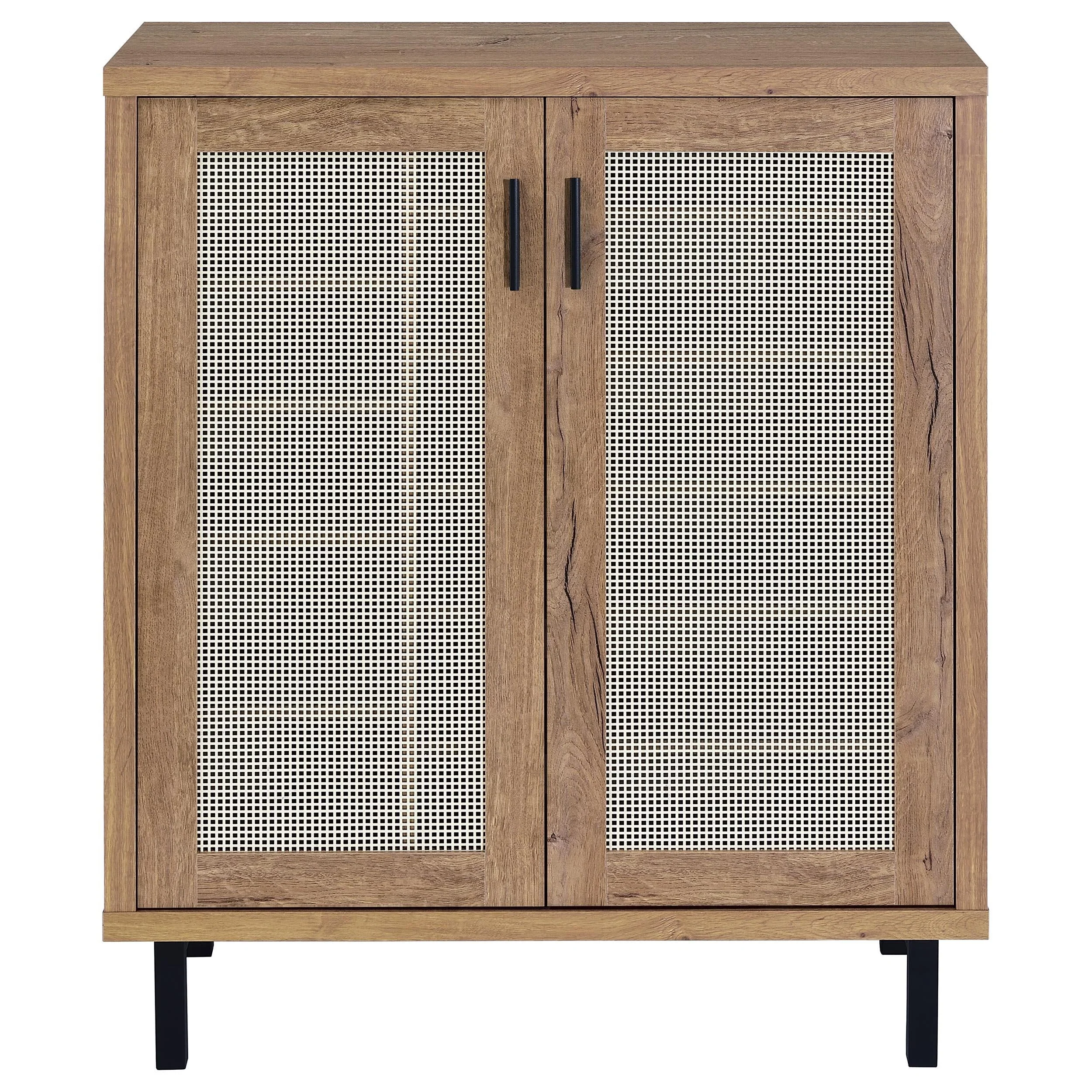 Teller Natural Oak 2-Door Shoe Storage Cabinet - Image 3