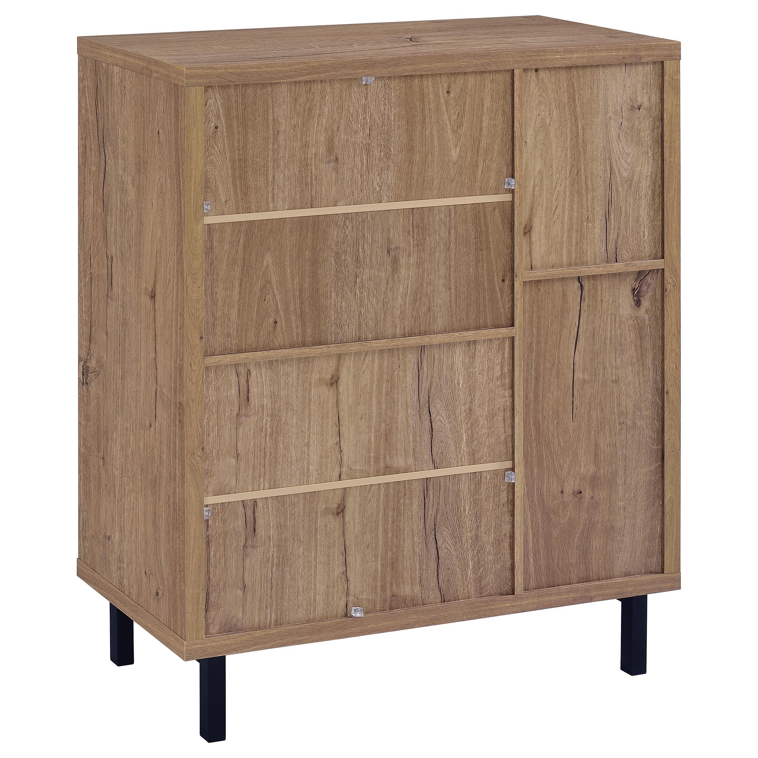Teller Natural Oak 2-Door Shoe Storage Cabinet - Image 5