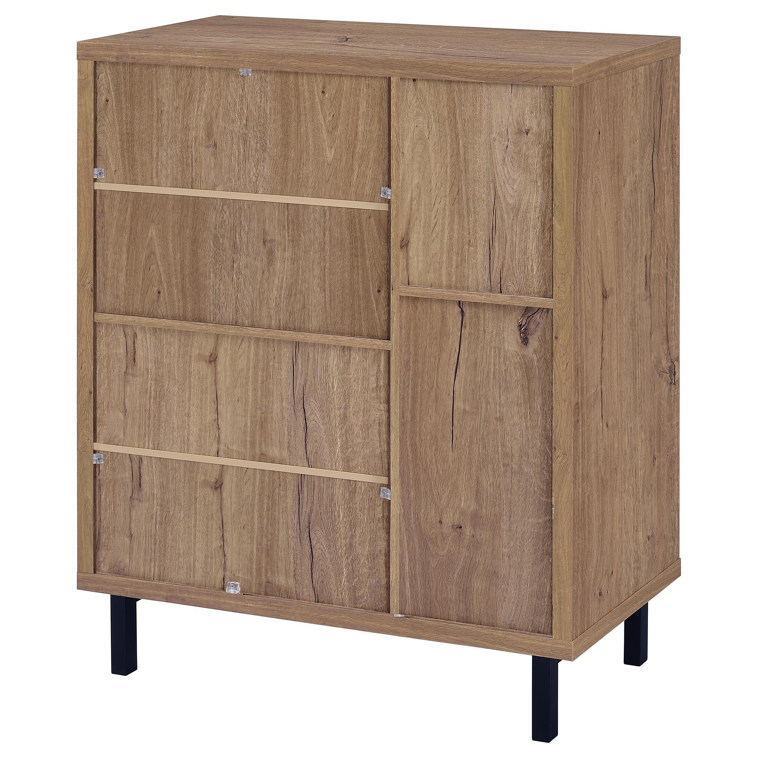Teller Natural Oak 2-Door Shoe Storage Cabinet - Image 6
