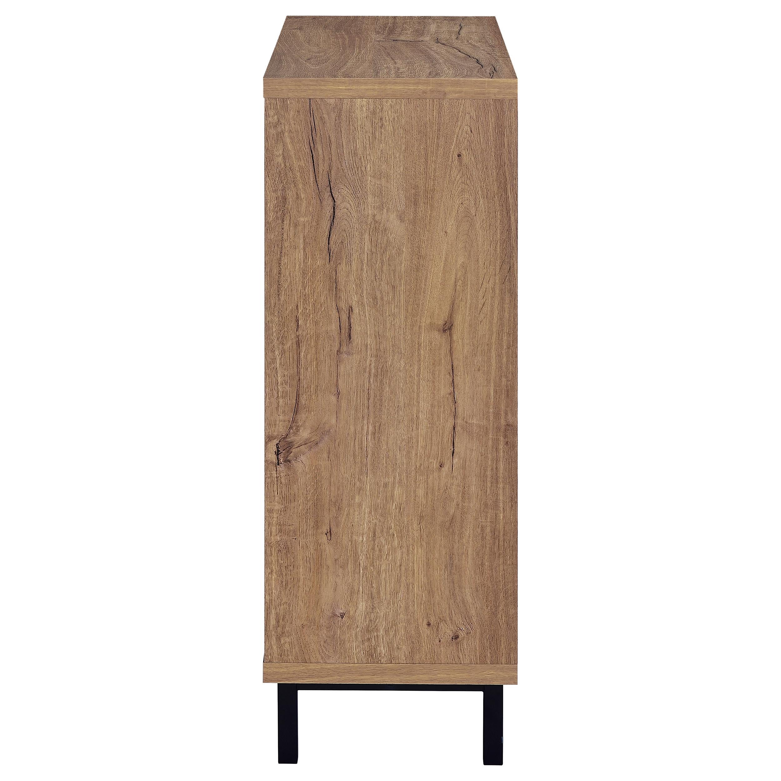 Teller Natural Oak 2-Door Shoe Storage Cabinet - Image 8