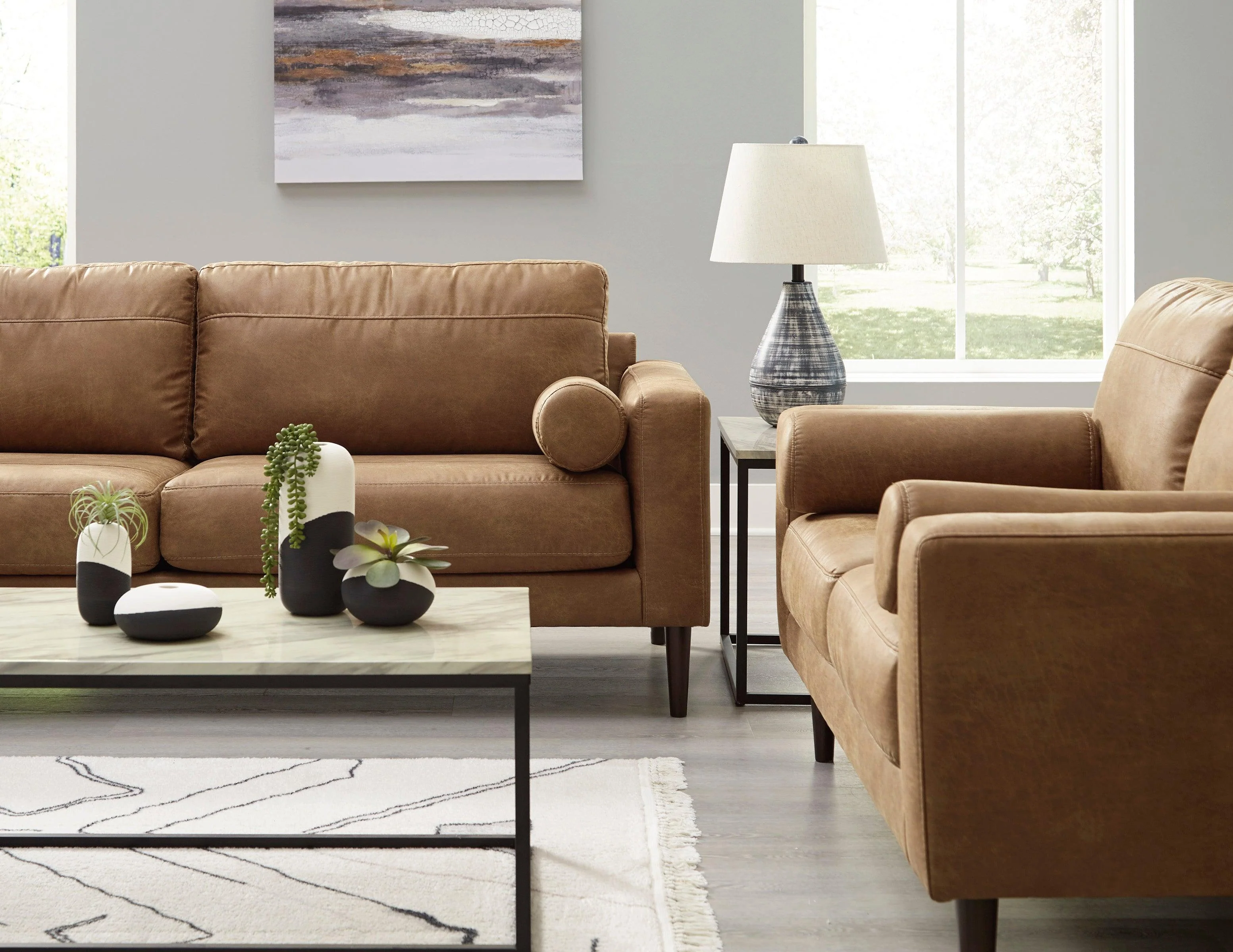 Telora Caramel Living Room Set - Image 4