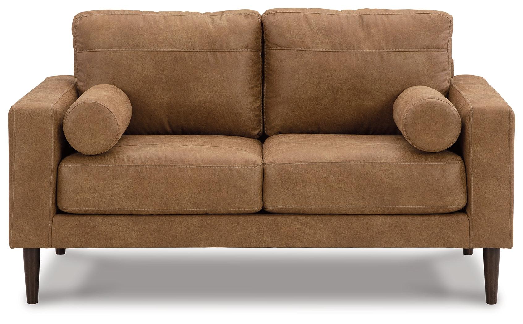 Telora Caramel Loveseat - Image 3