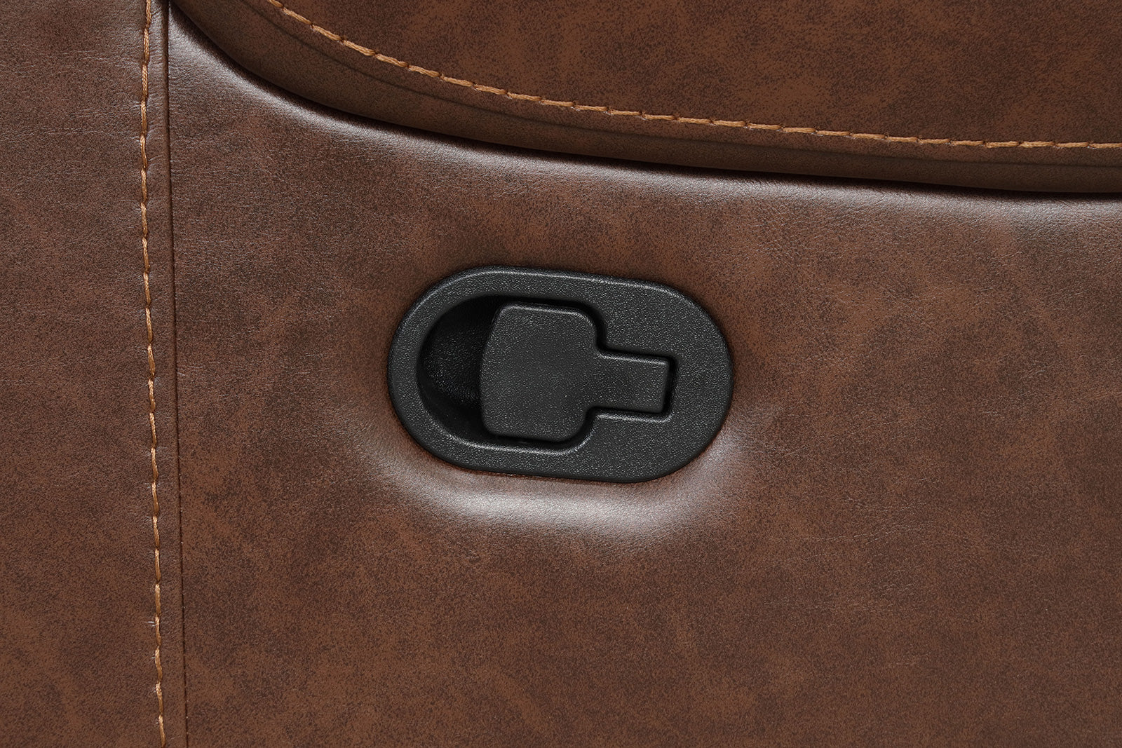 Tepic Brown Leatherette Living Room Set - Image 6