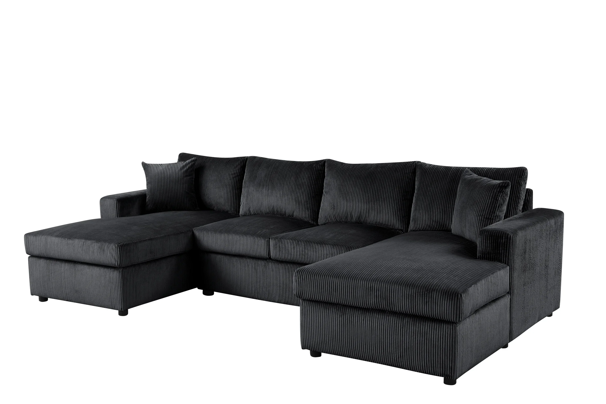 Terasa Black Double Chaise Sectional - Image 2