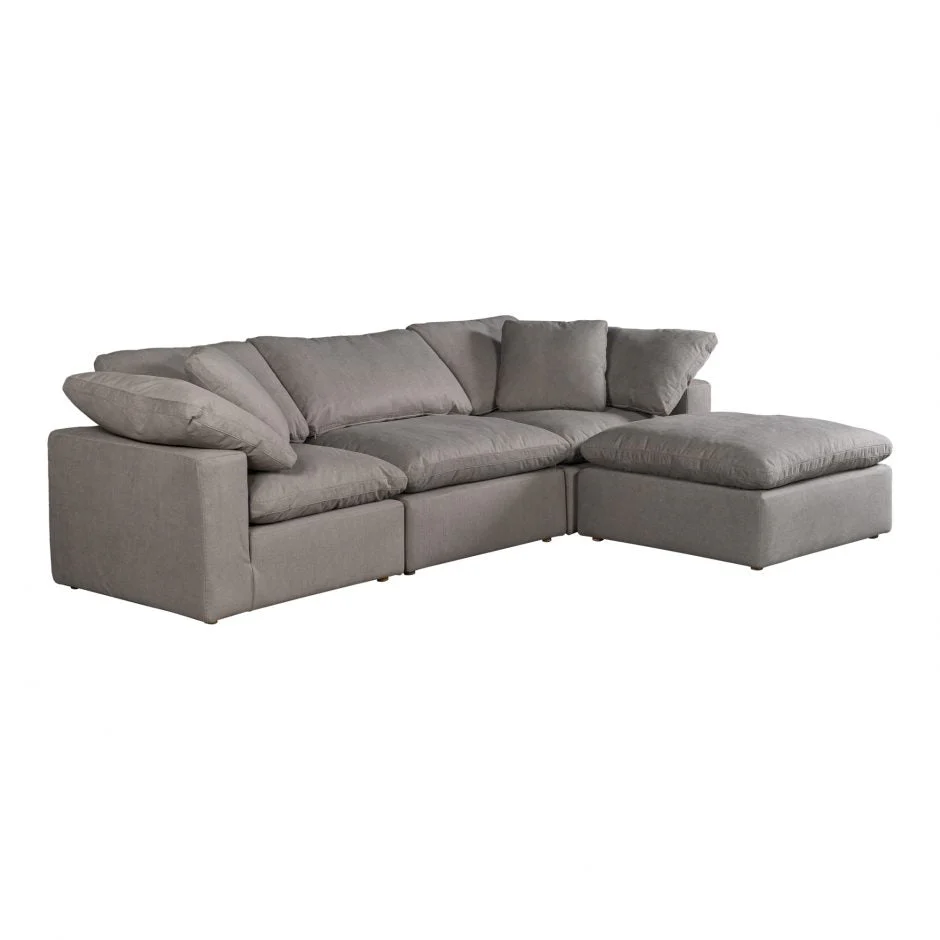 Terra Condo Lounge Modular Sectional Light Grey - Image 2