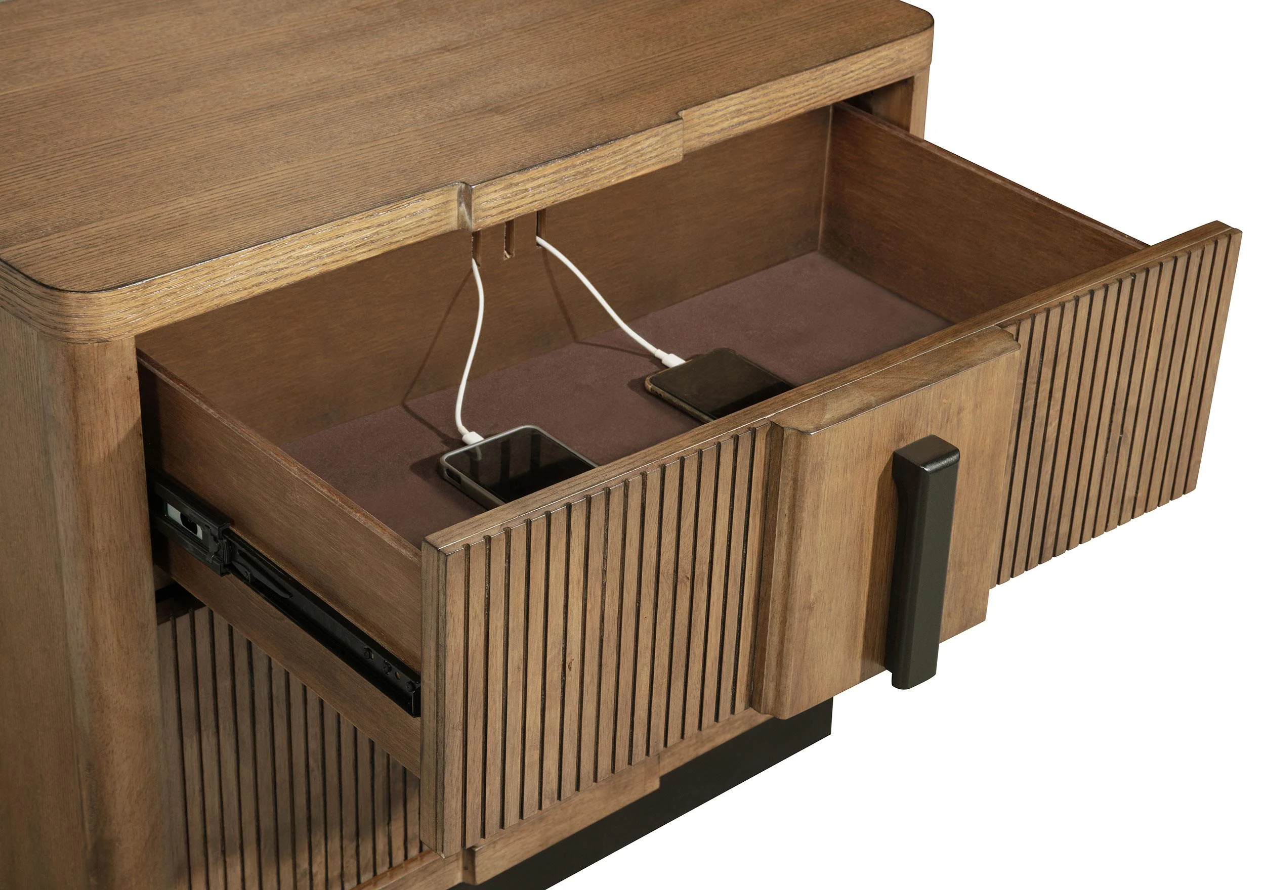 Terrace Ash Brown 2-Drawer Nightstand - Image 11