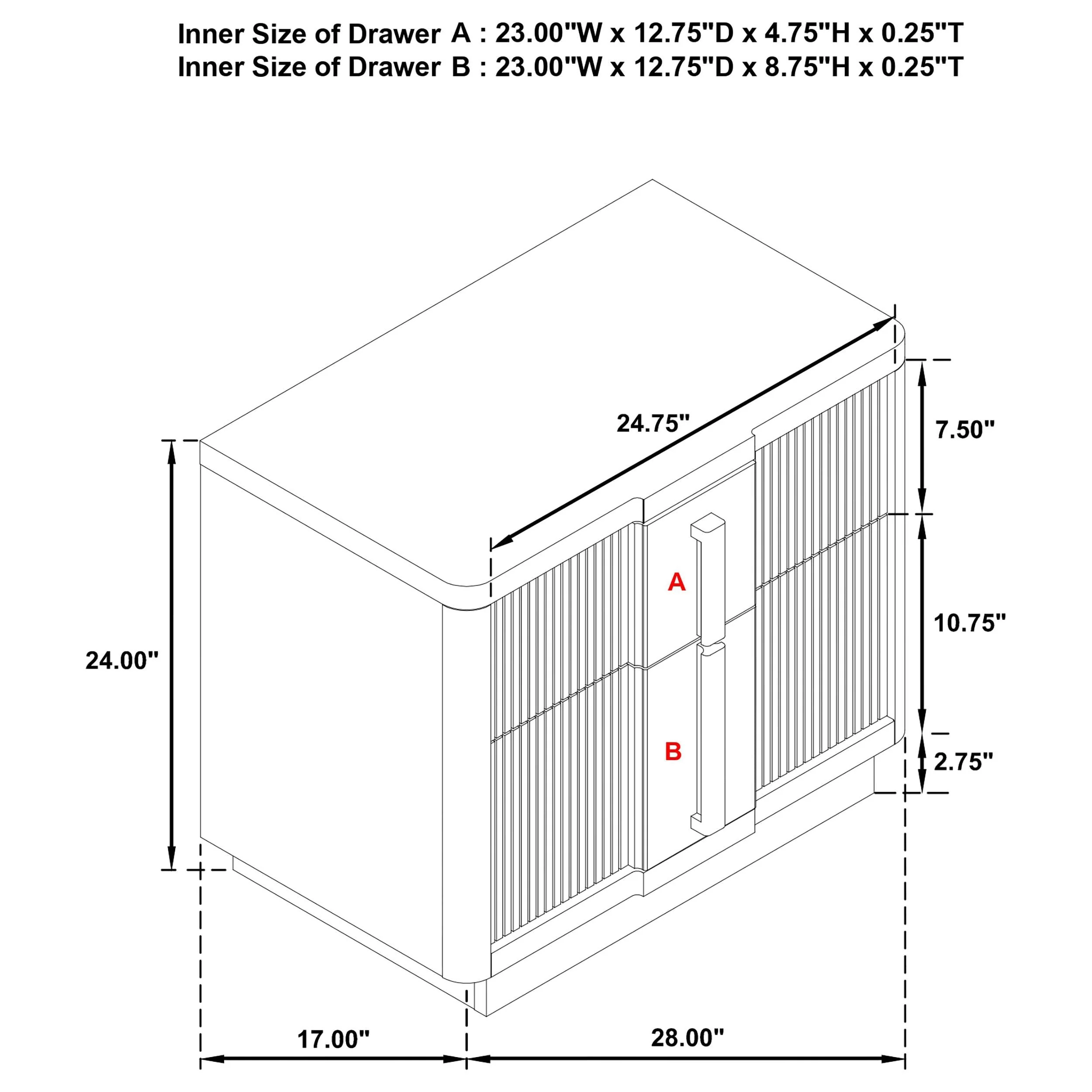 Terrace Ash Brown 2-Drawer Nightstand - Image 14
