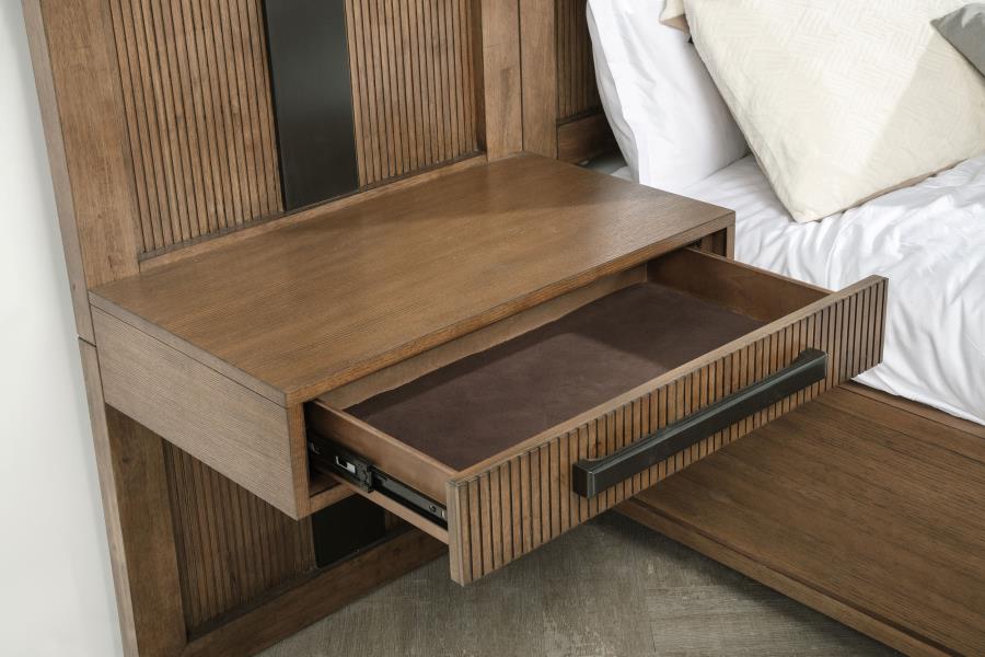 Terrace Ash Brown 6-Piece Eastern King Panel Bedroom Set - Image 11
