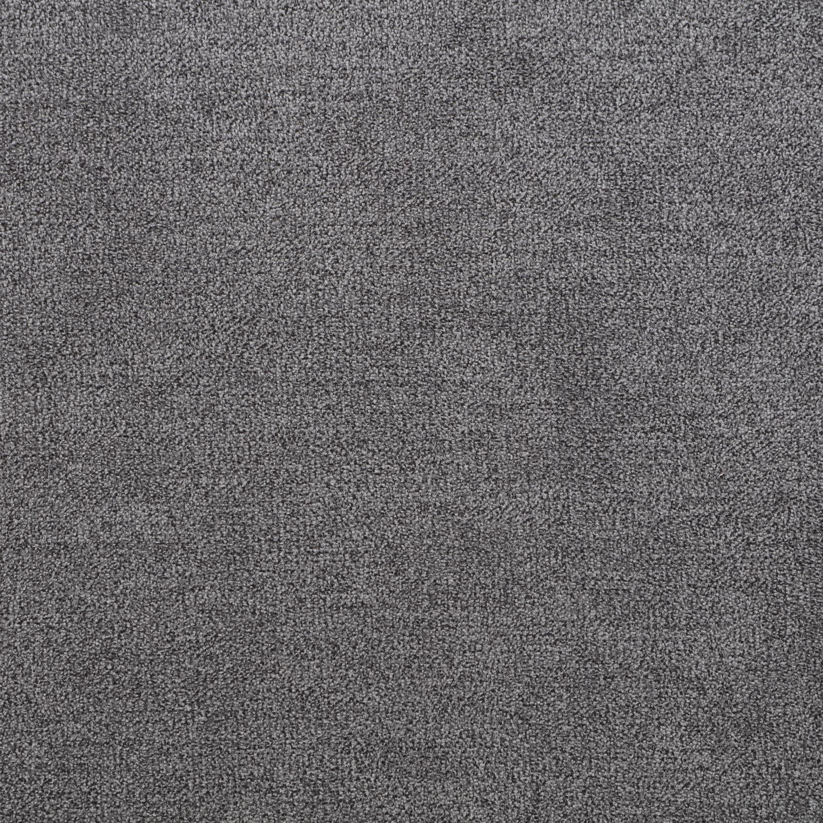 Tesoro Grey and Black Upholstered Round Lift Top Storage Ottoman - Image 7