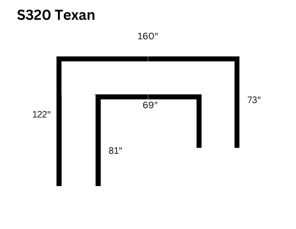 Texan Blue 4-Piece Right Arm Facing (RAF) Sectional - Image 2