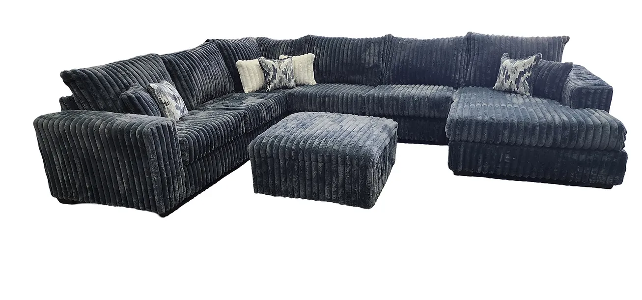 Texan Grey 4-Piece Right Arm Facing (RAF) Sectional - Image 6