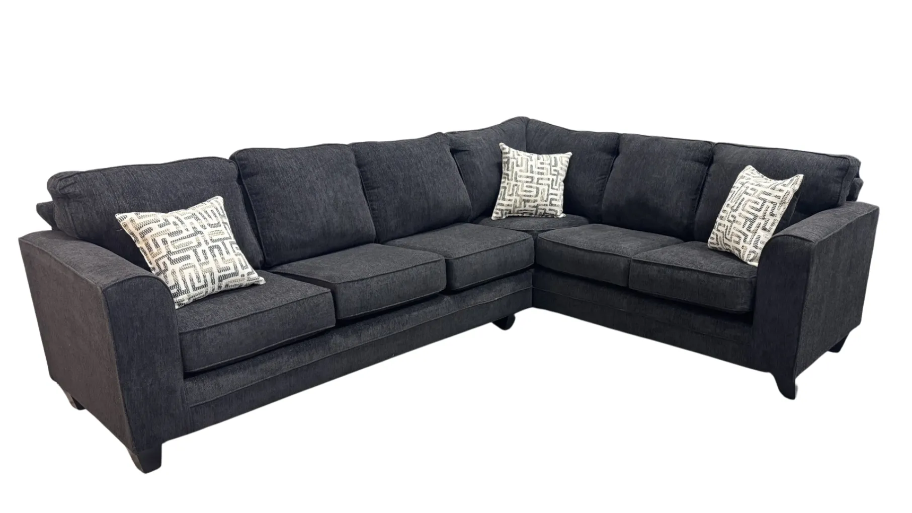 Thea Black 2-Piece Sectional - Image 2