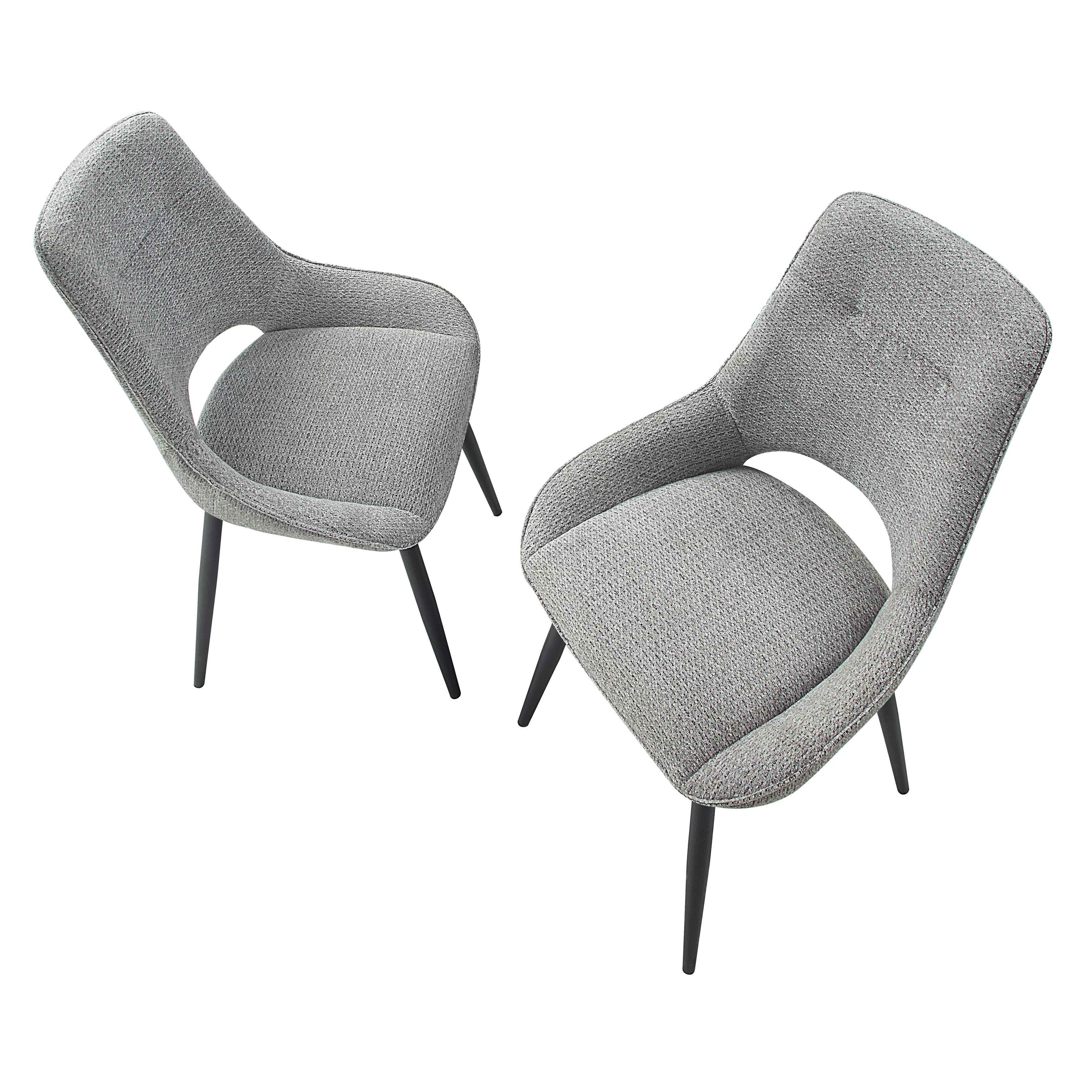 Thea Gray Side Chair, Set of 2 - Image 6