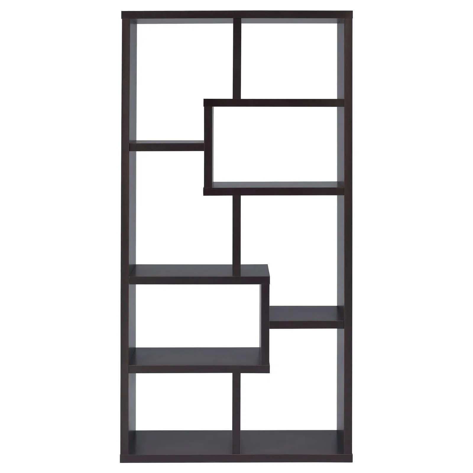 Theo Cappuccino 10-Shelf Bookcase - Image 7