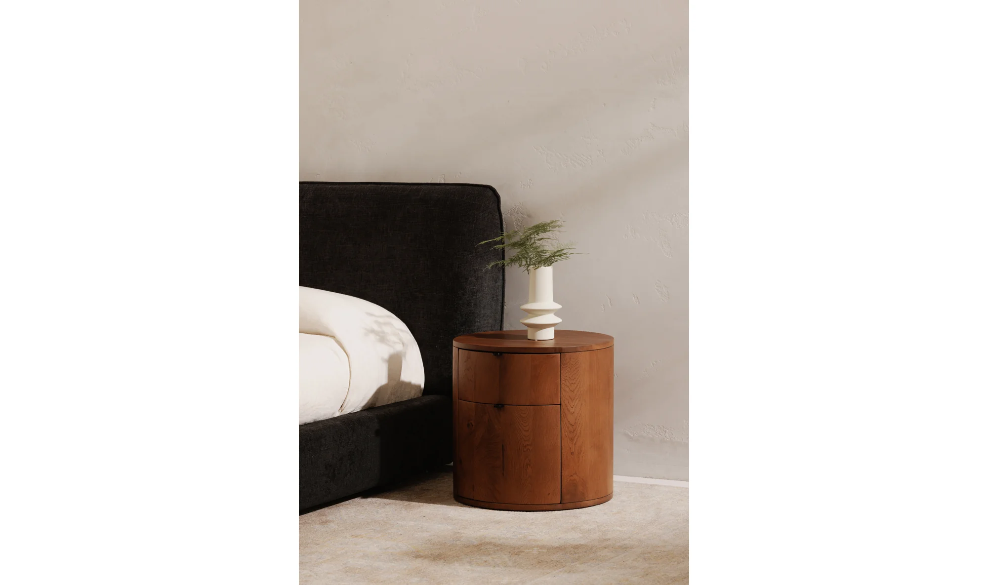 Theo Two Drawer Nightstand Brown - Image 9
