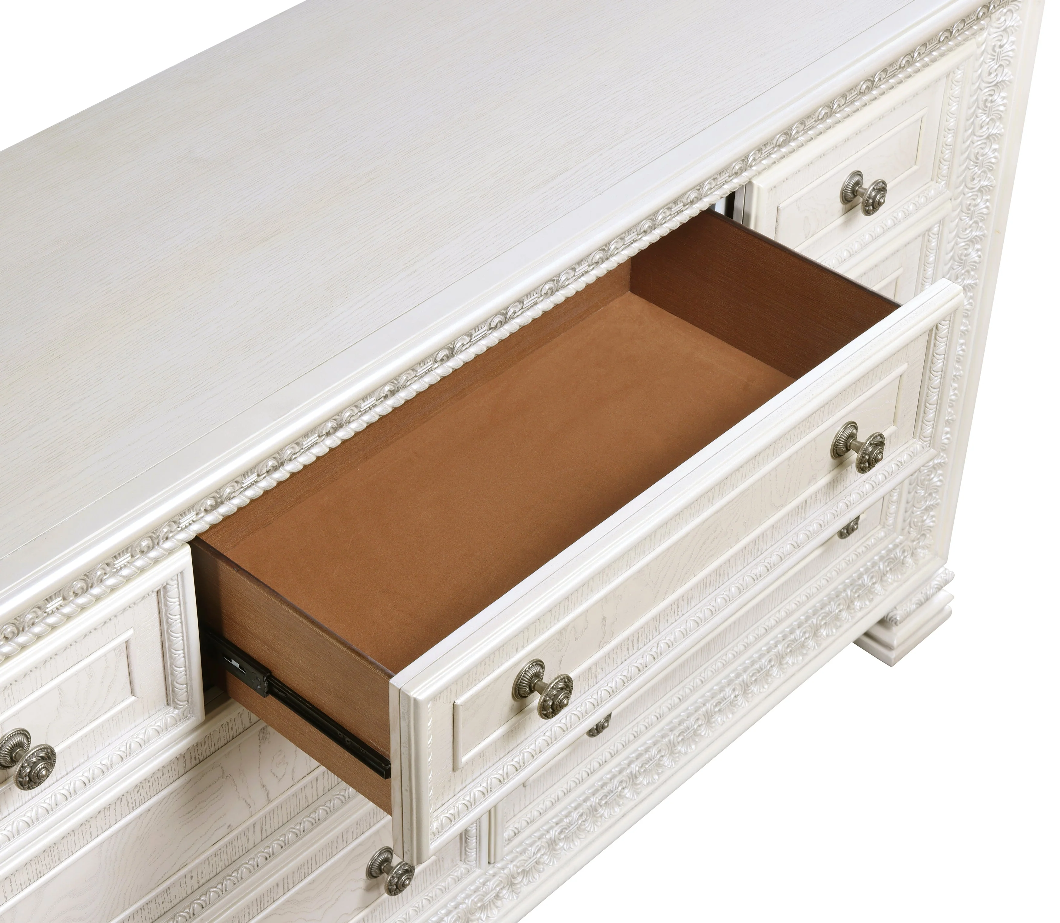 Theodora Pearl White Dresser - Image 3