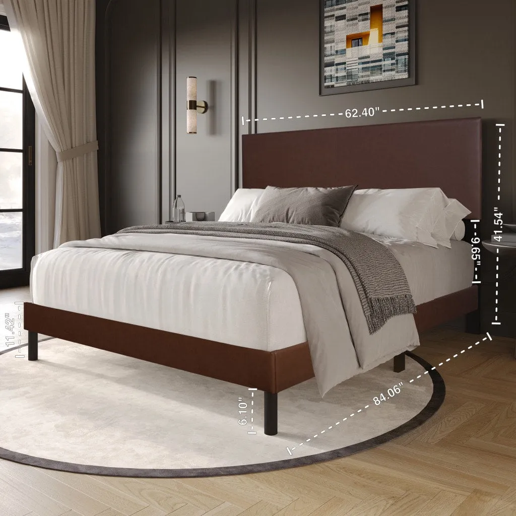 Thistle Full Brown Platform Bed - Image 2