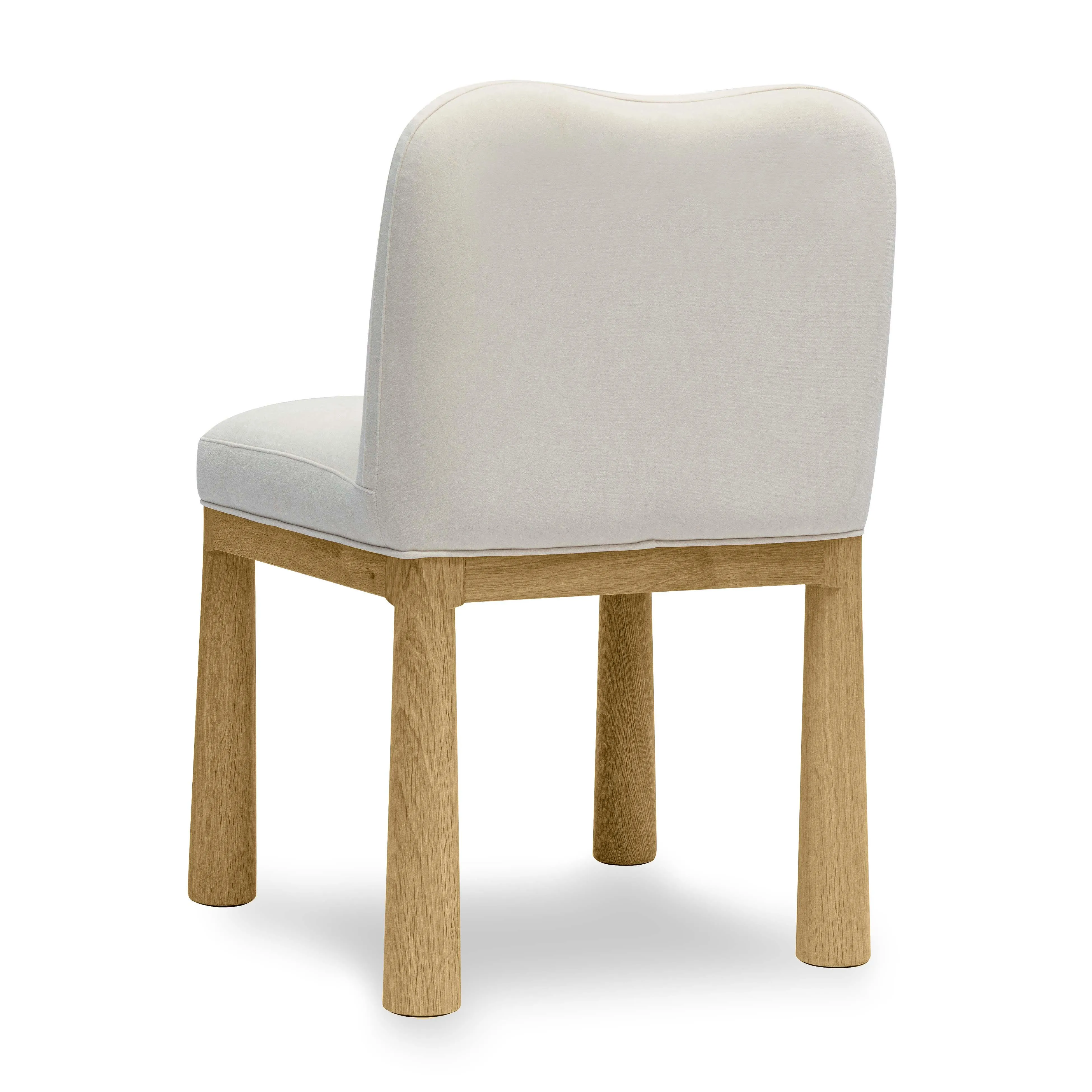 Tiara Performance Velvet and Oak Dining Chair - Image 11