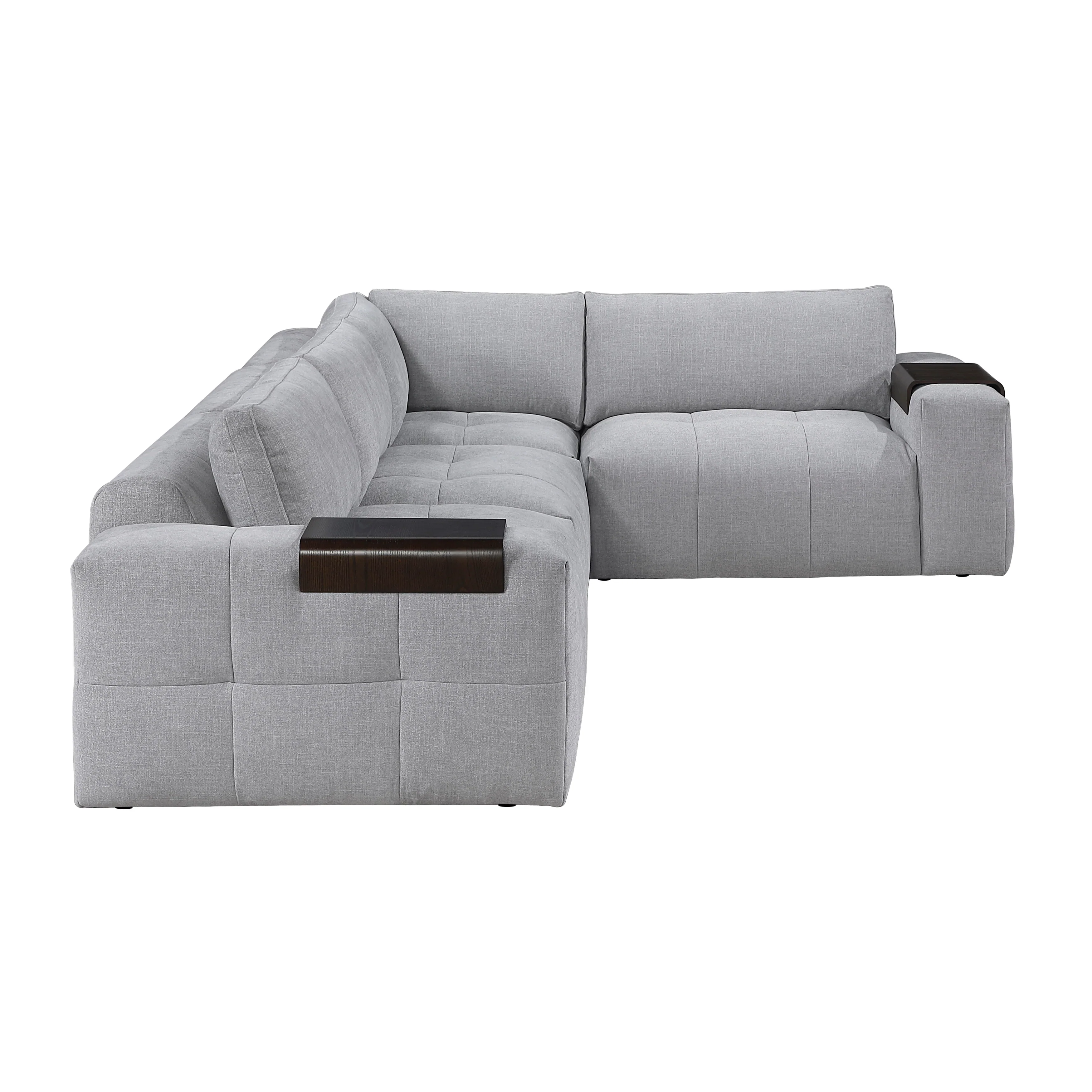 Tidal Gray 4-Piece Modular Sectional - Image 4