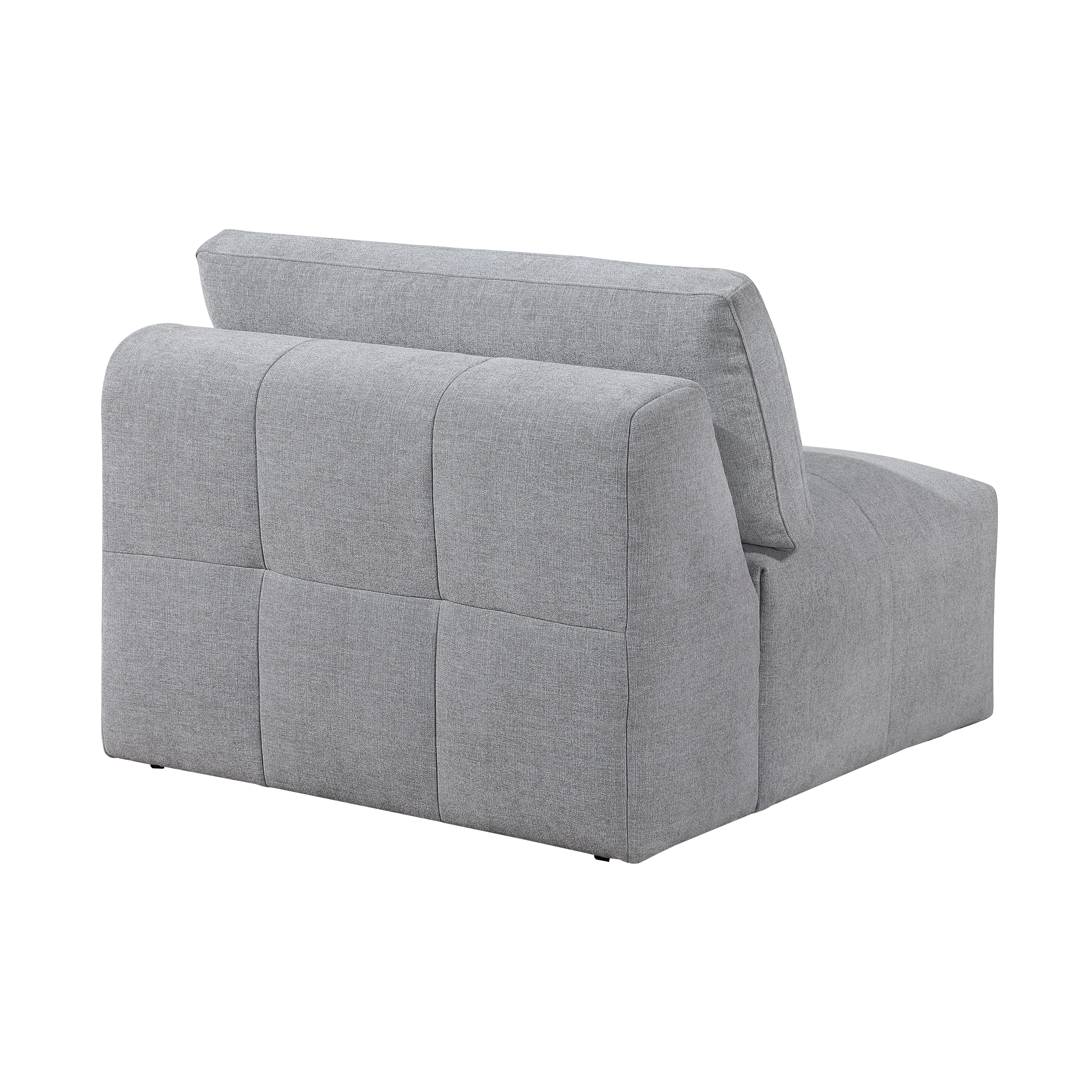 Tidal Gray 5-Piece Modular Sectional with Ottoman - Image 7