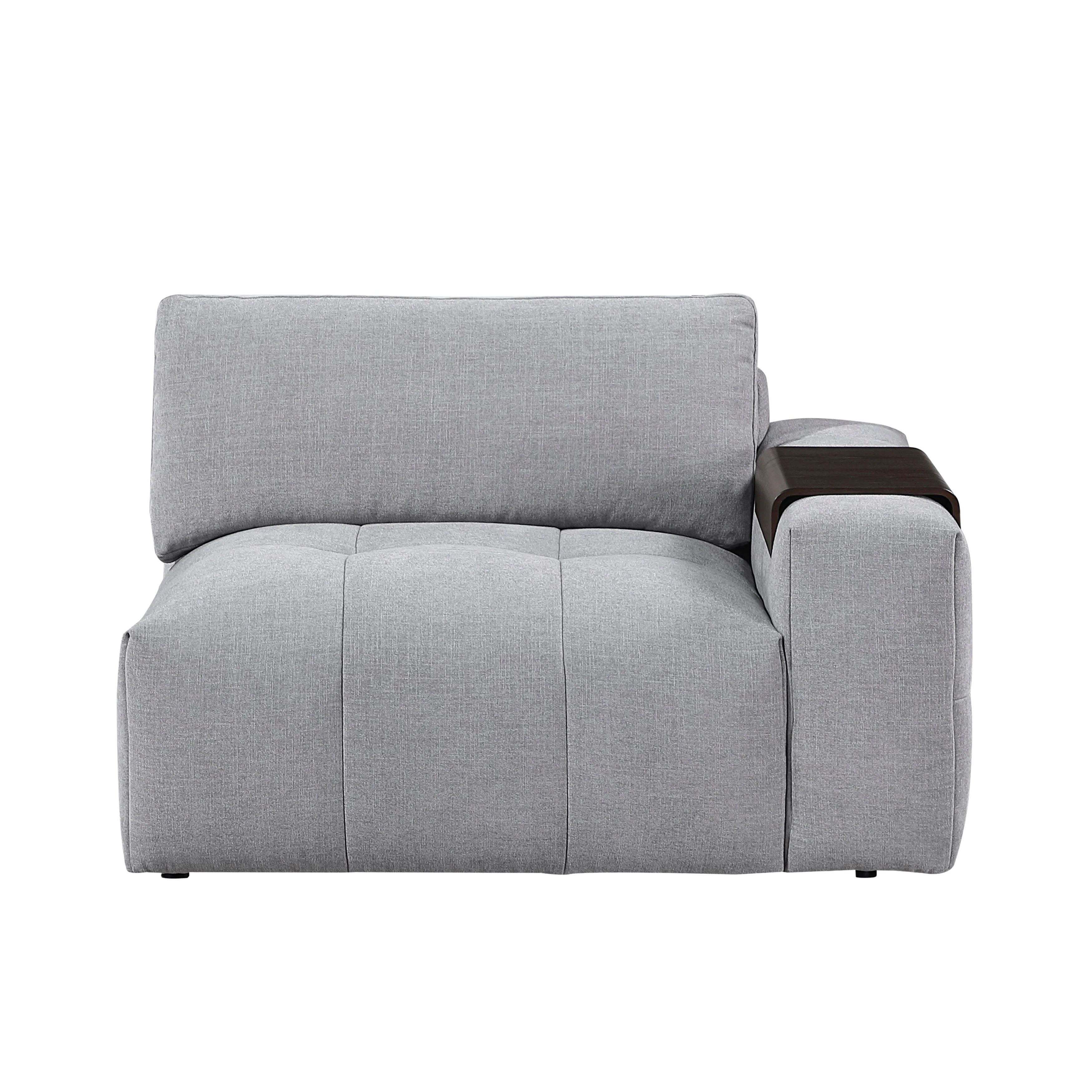 Tidal Gray 6-Piece Modular Sectional with Two Ottomans - Image 11