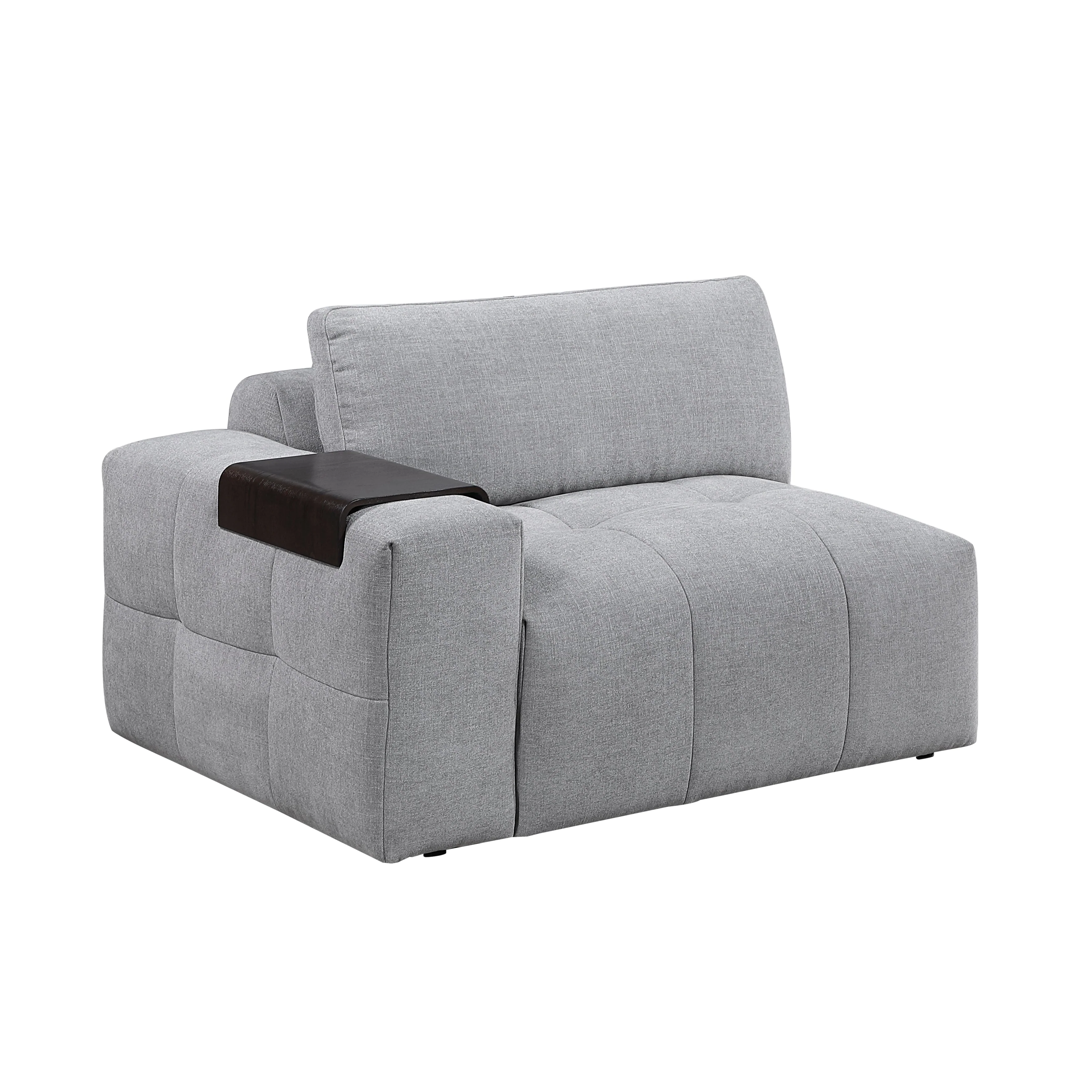 Tidal Gray 6-Piece Modular Sectional with Two Ottomans - Image 12