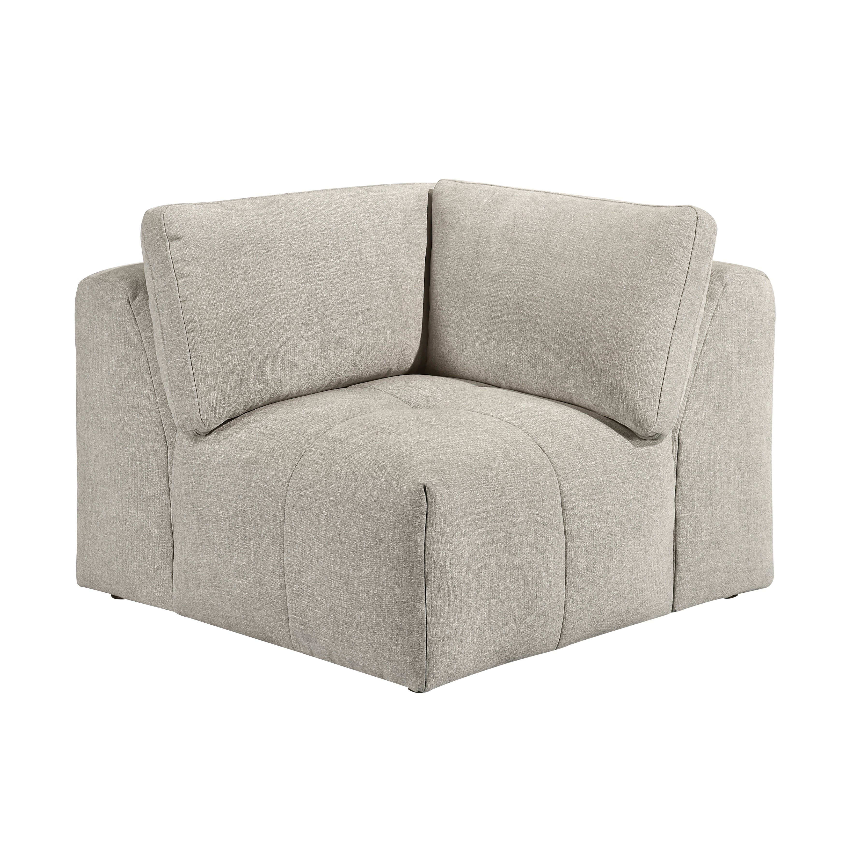 Tidal Taupe 6-Piece Modular Sectional with Ottoman - Image 14