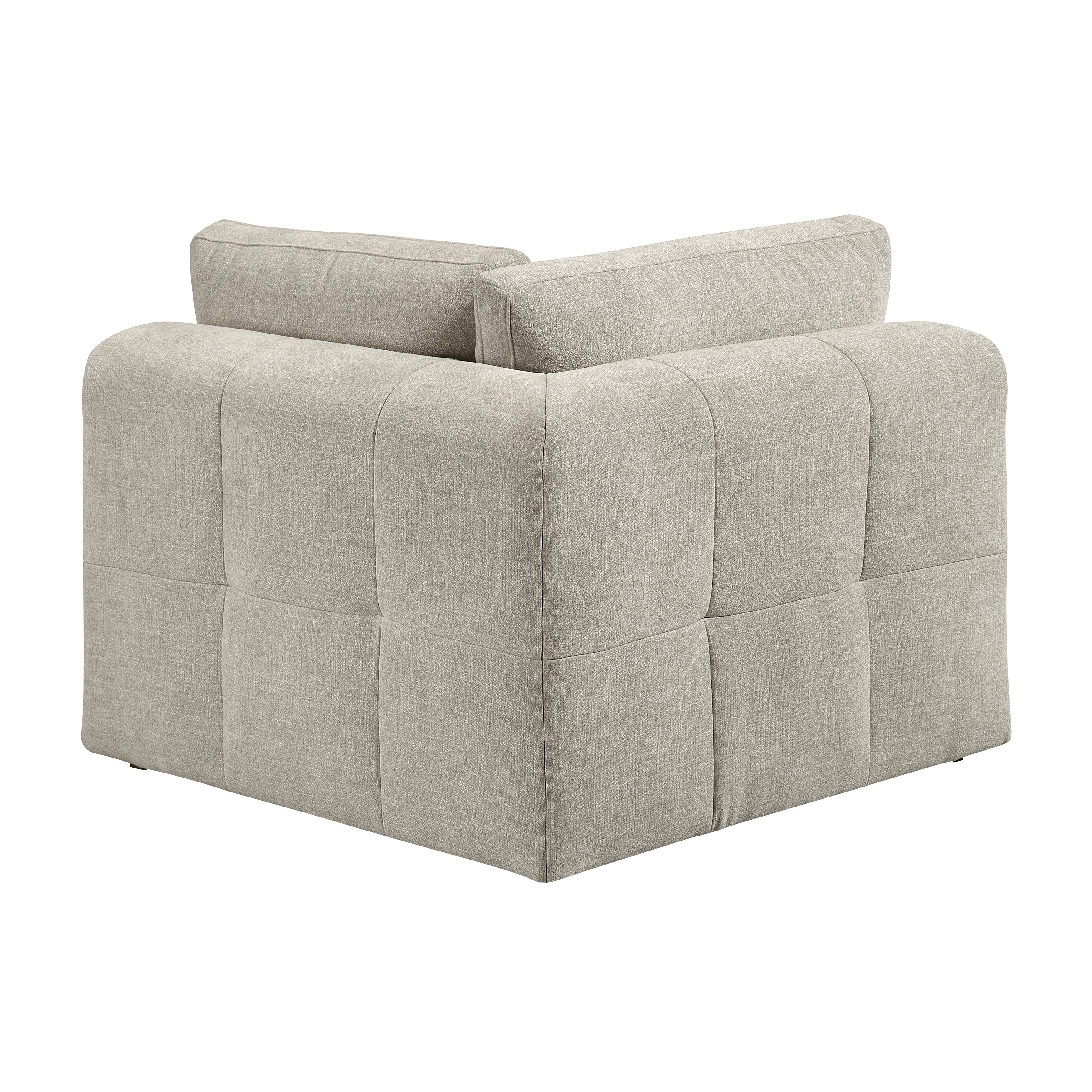 Tidal Taupe 6-Piece Modular Sectional with Ottoman - Image 15