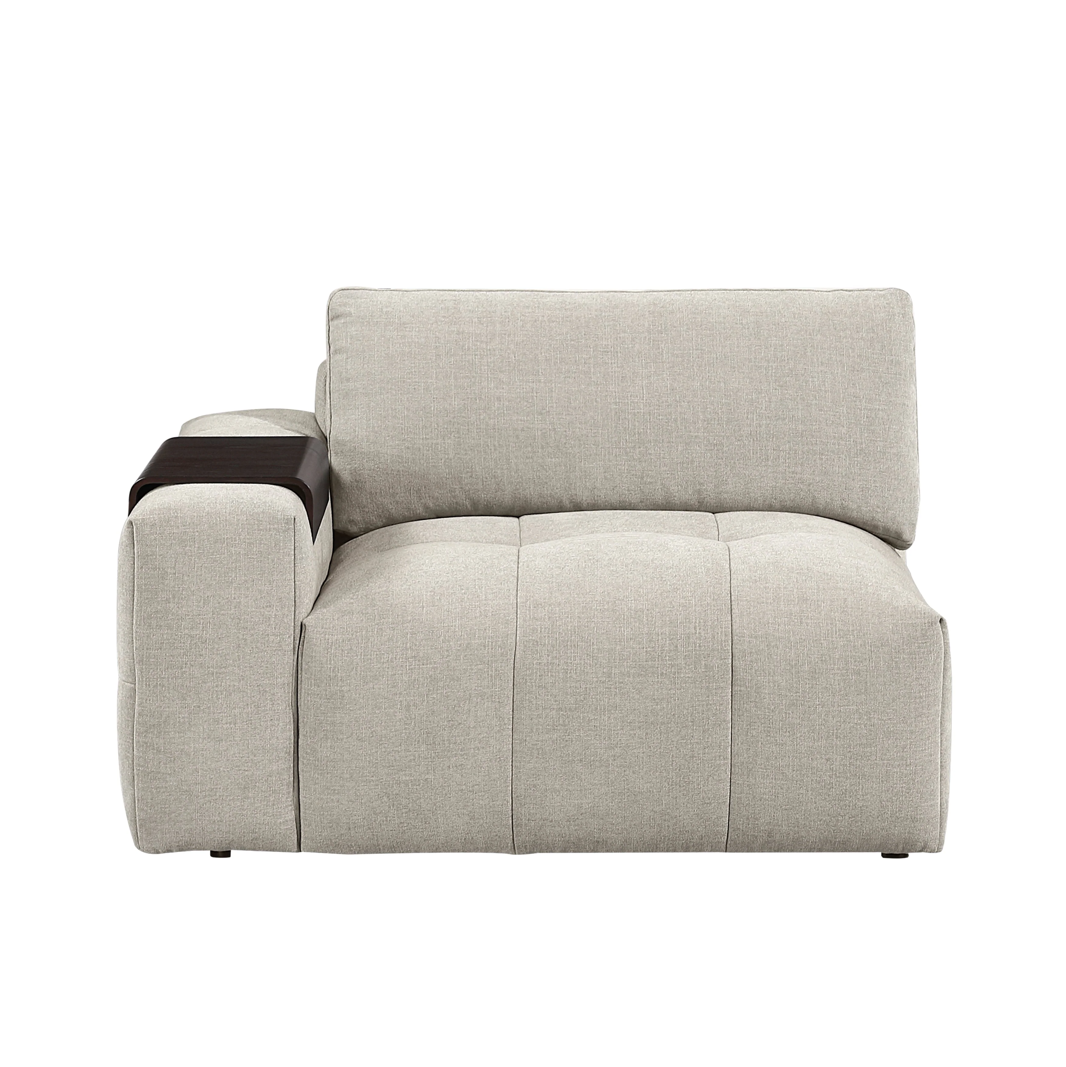 Tidal Taupe 6-Piece Modular Sectional with Ottoman - Image 5